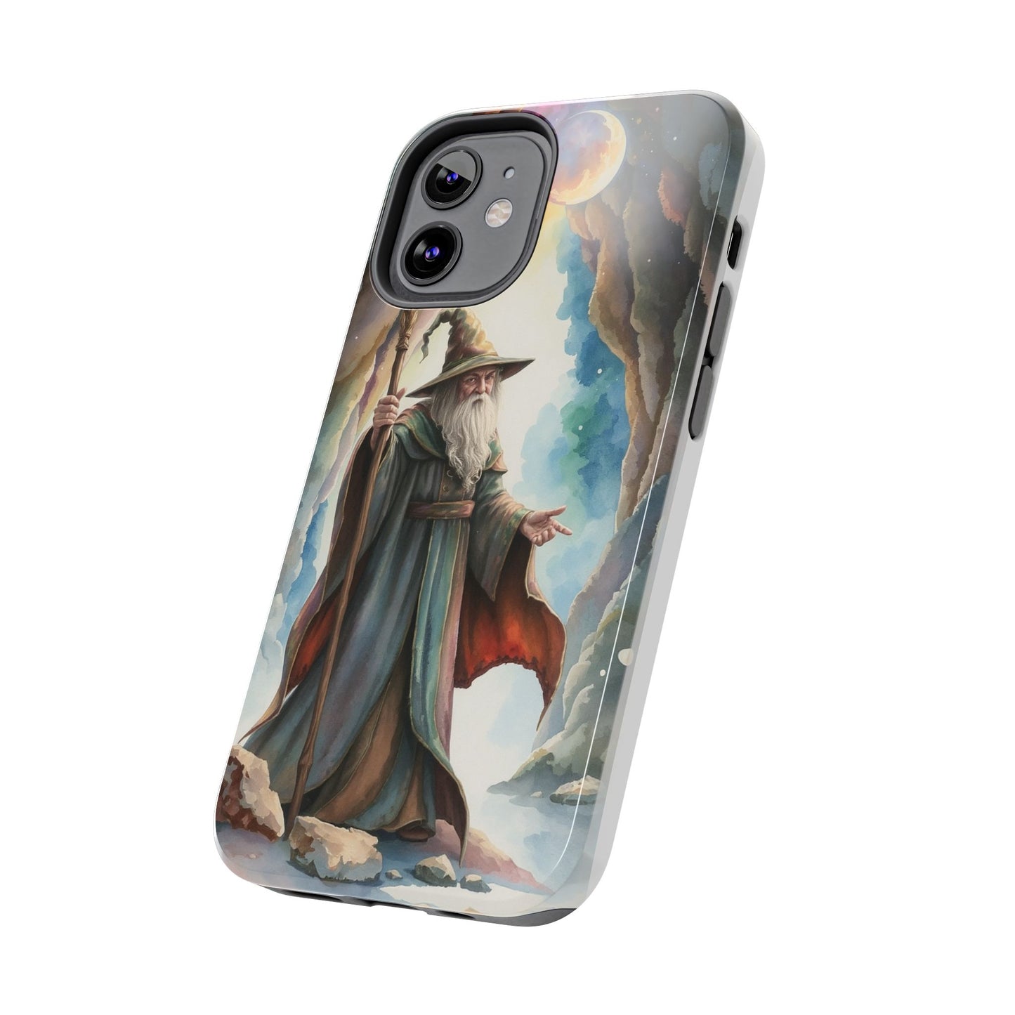 Magical Wizard Phone Case - Tough, Durable Phone Cover for Fantasy Lovers, Geek Gift, Unique Design, Celestial Phone Accessory