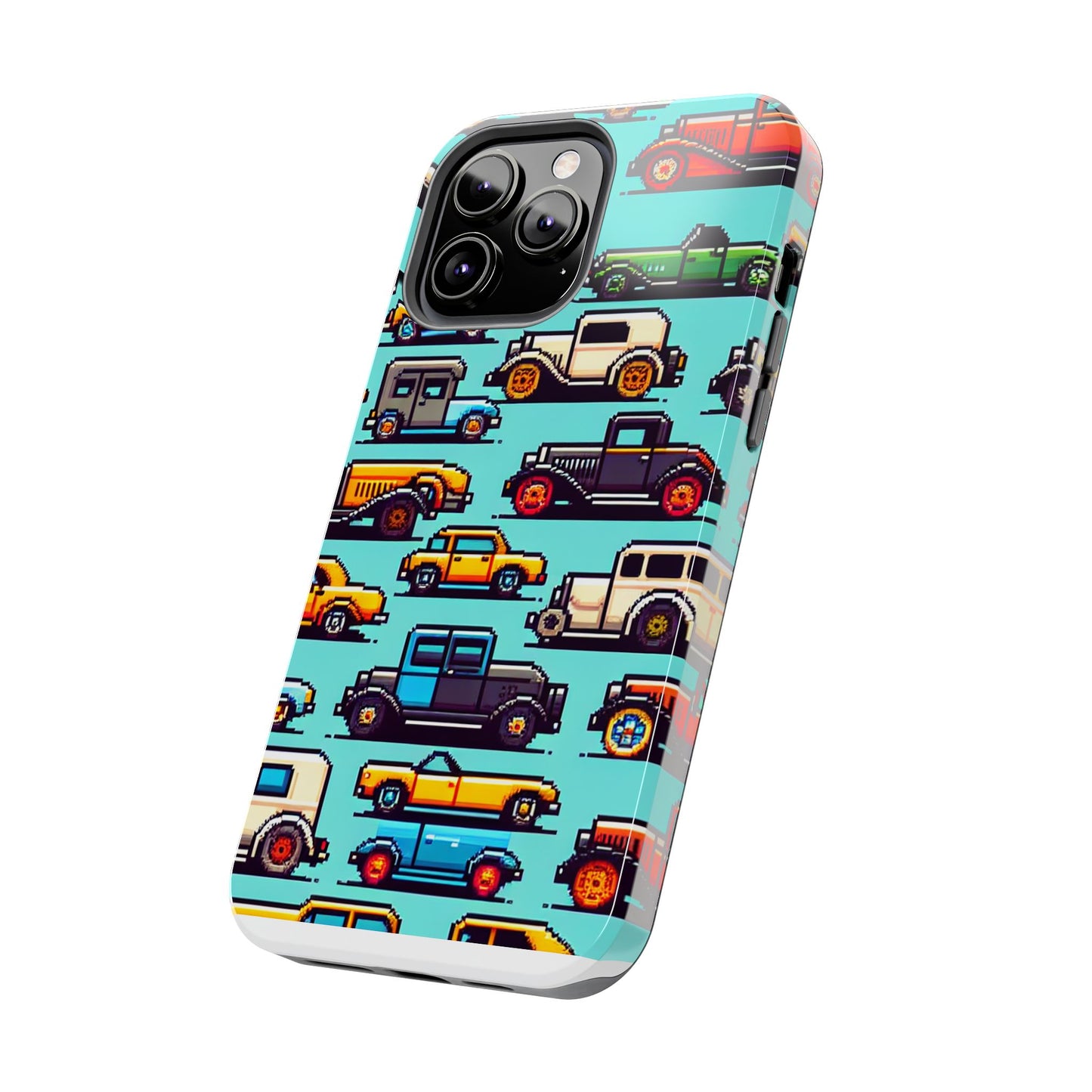 Retro Car Pixel Art Tough Phone Case - Durable & Stylish Protection - for iPhone