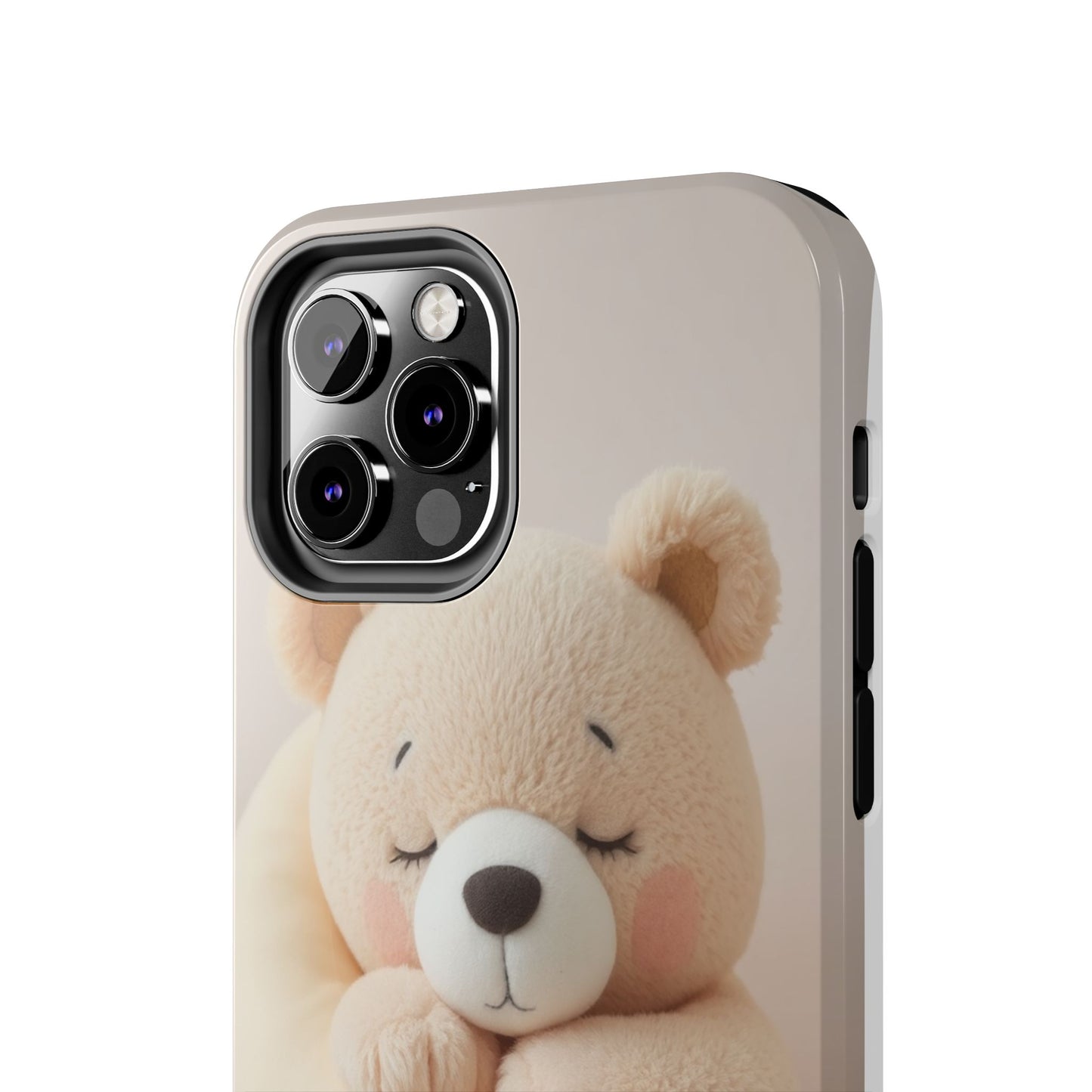 Cute Bear Tough Phone Case - Adorable Baby Animal Design for Kids & Adults