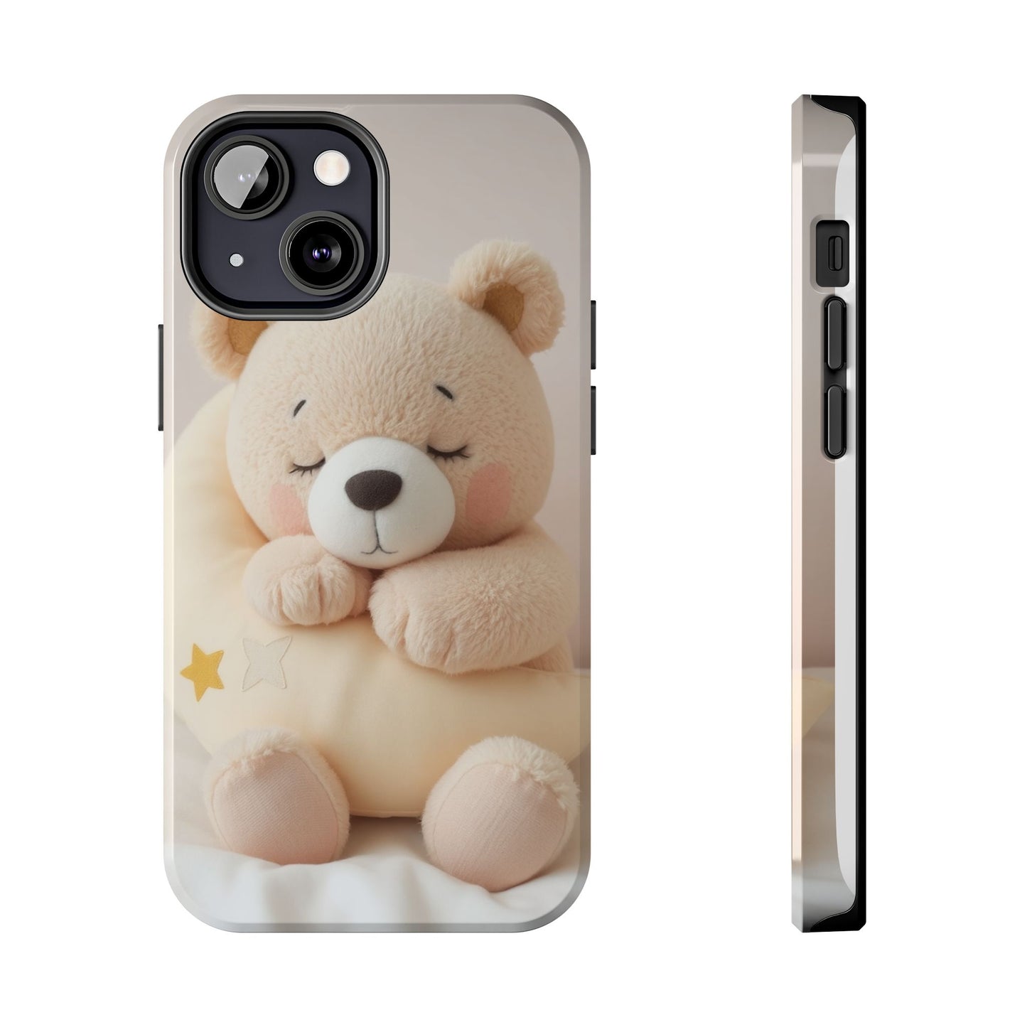 Cute Bear Tough Phone Case - Adorable Baby Animal Design for Kids & Adults