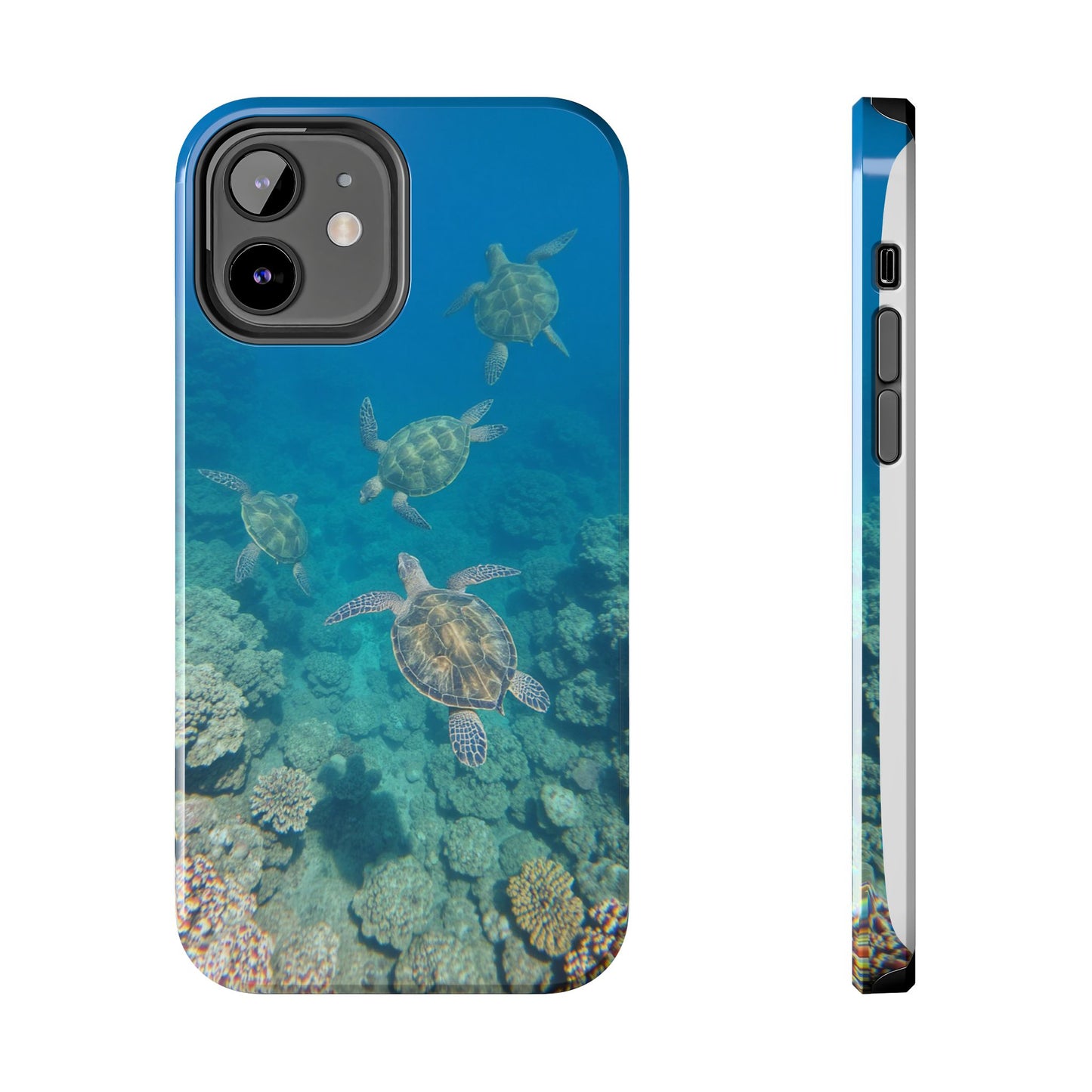 Ocean Turtle Tough Phone Cases - Durable Protection with Marine Art