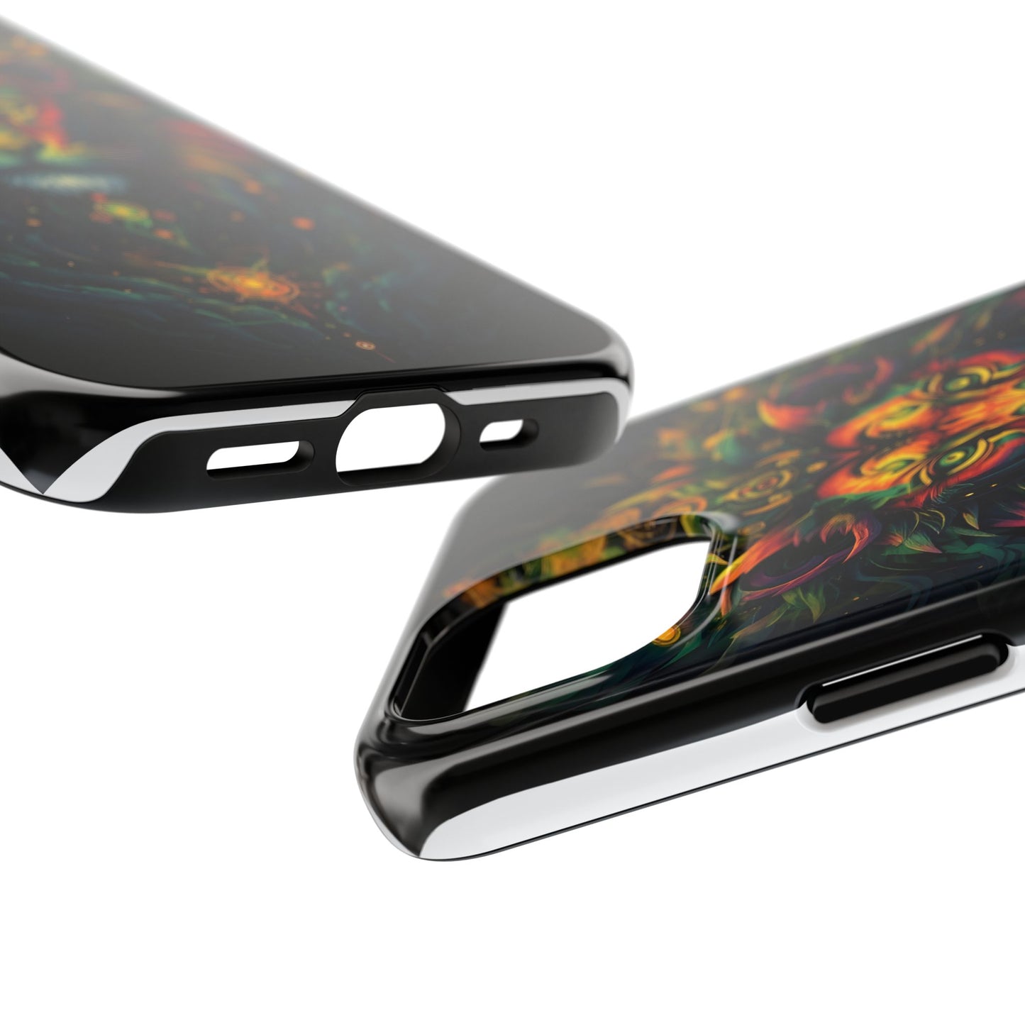 Vibrant Mystical Lion Art Tough Phone Case - Bold Protector for Animal Lovers - for iPhone