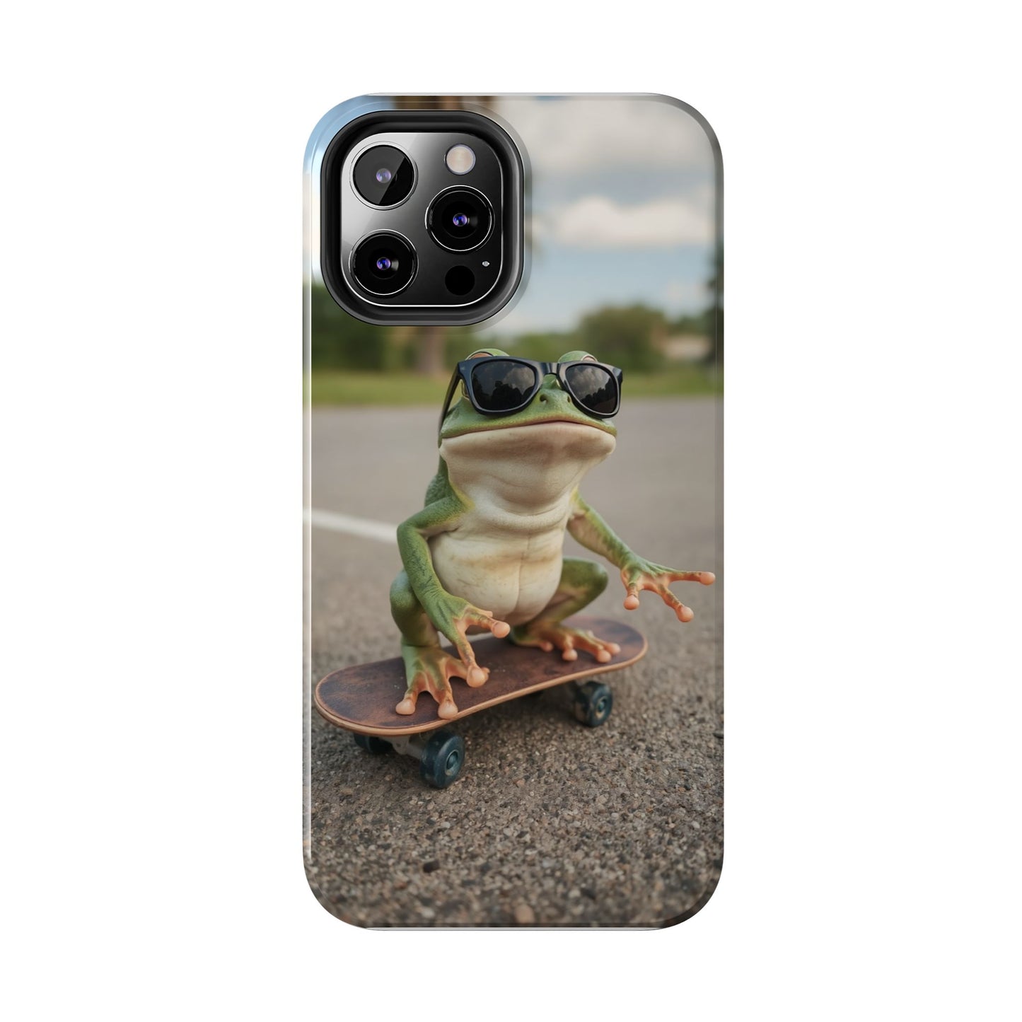 Cool Frog Skateboard Phone Case - Tough and Stylish Protection