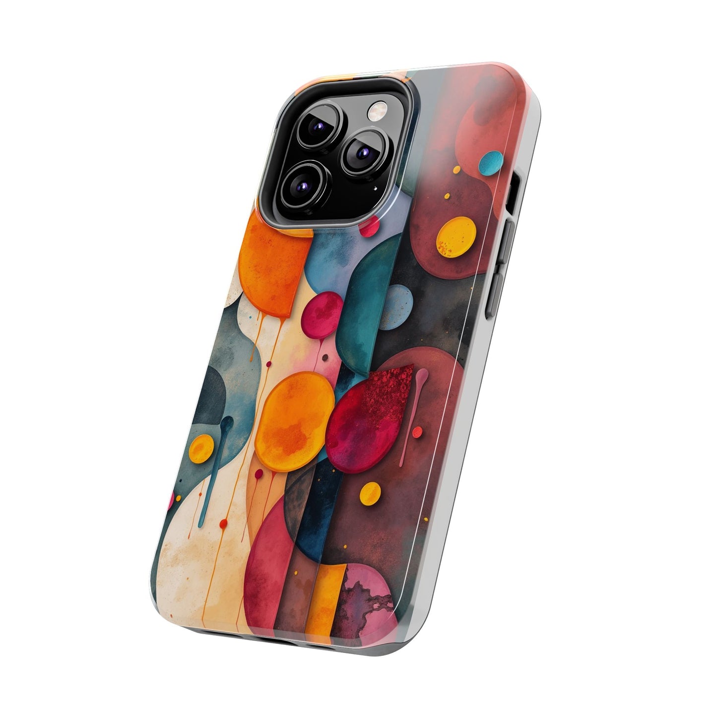 Artistic Tough Phone Cases - Colorful Abstract Design for Trendy Protection - for iPhone