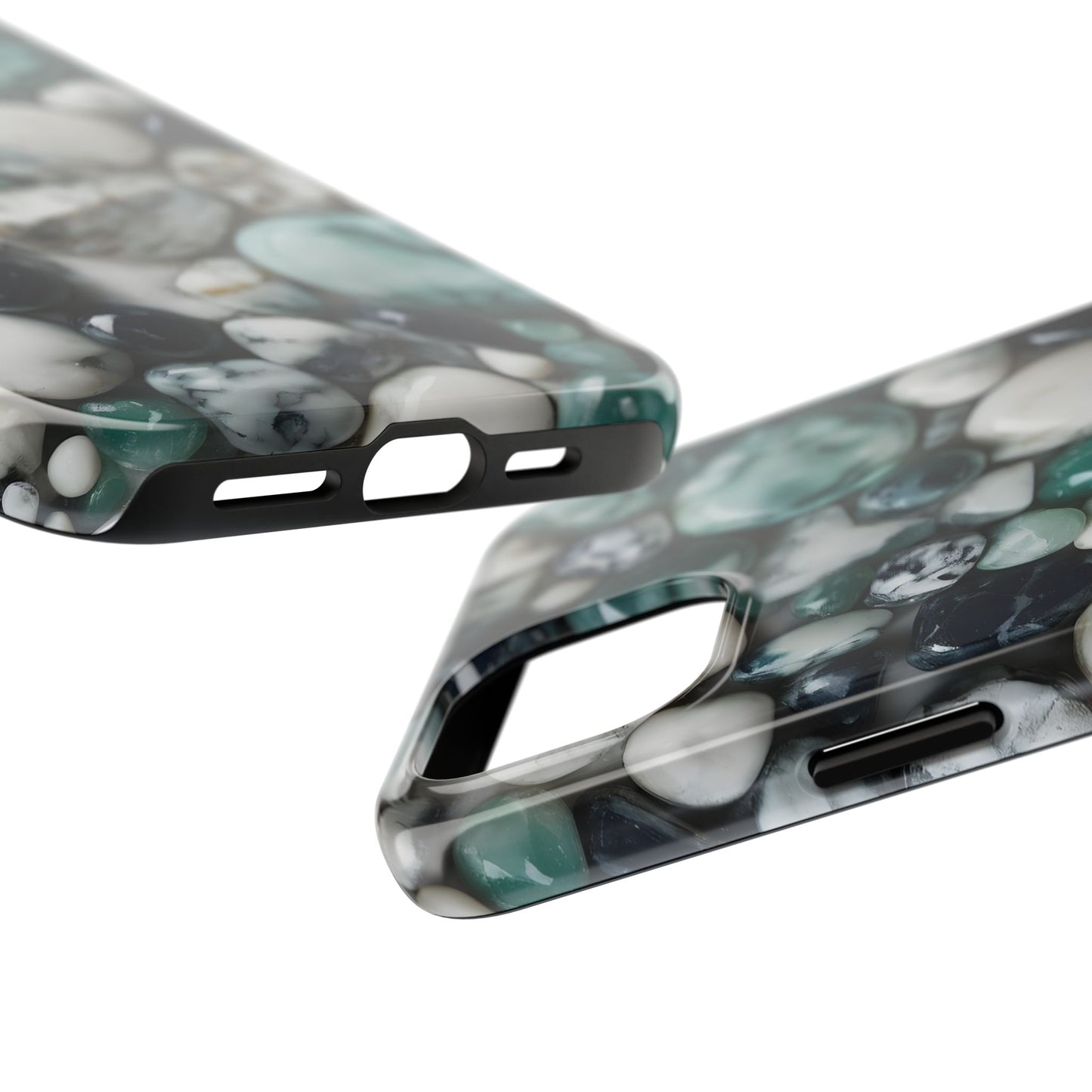 Small Rocks Pattern Tough Phone Case - Stylish & Durable Protection - for iPhone
