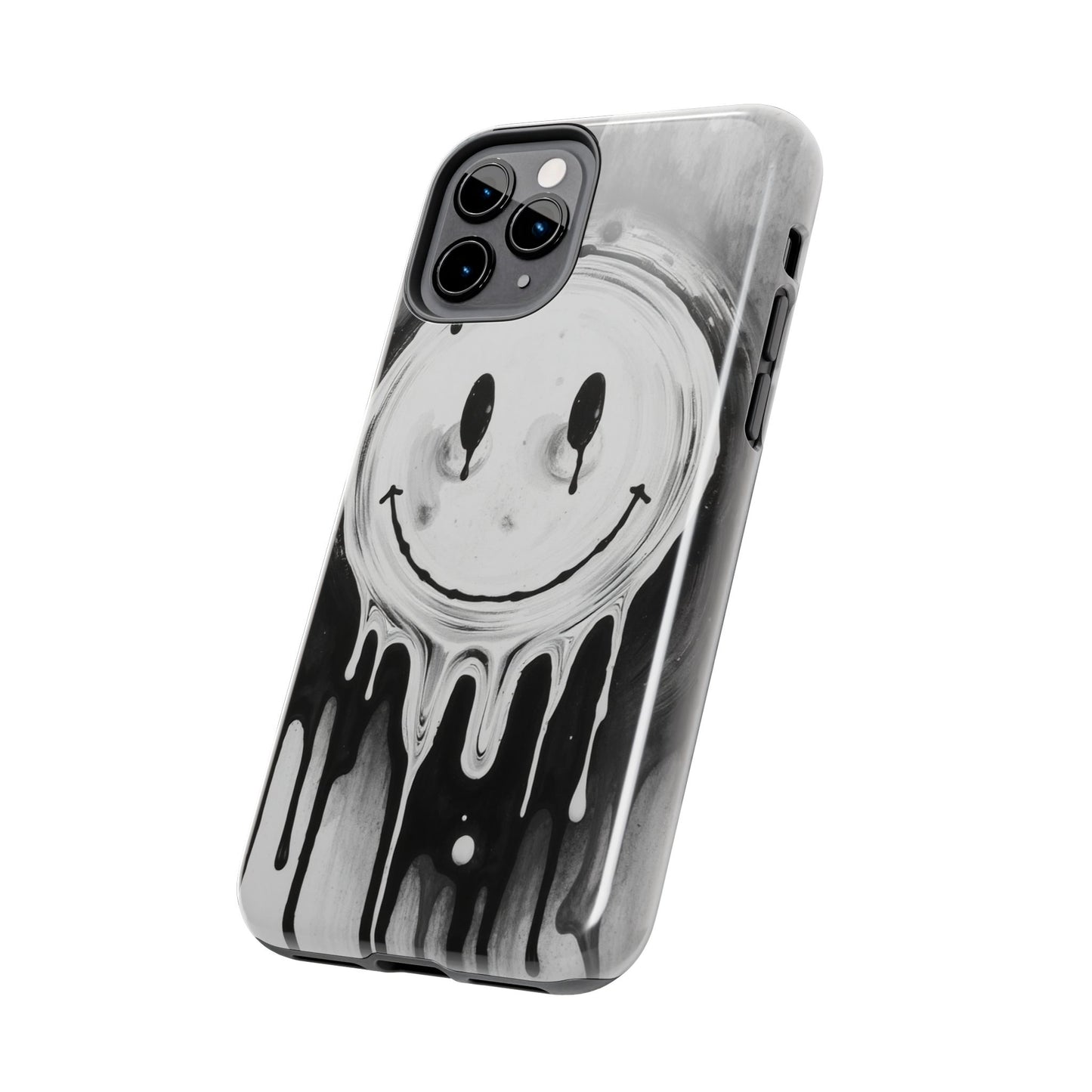 Dripping Smiley Tough Phone Case - Stylish & Durable Protection