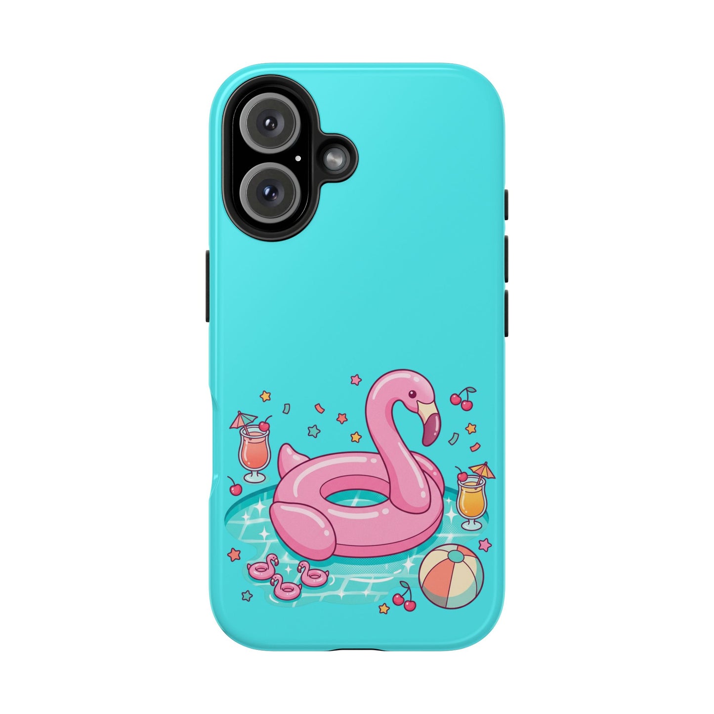 Flamingo Pool Party iPhone Case