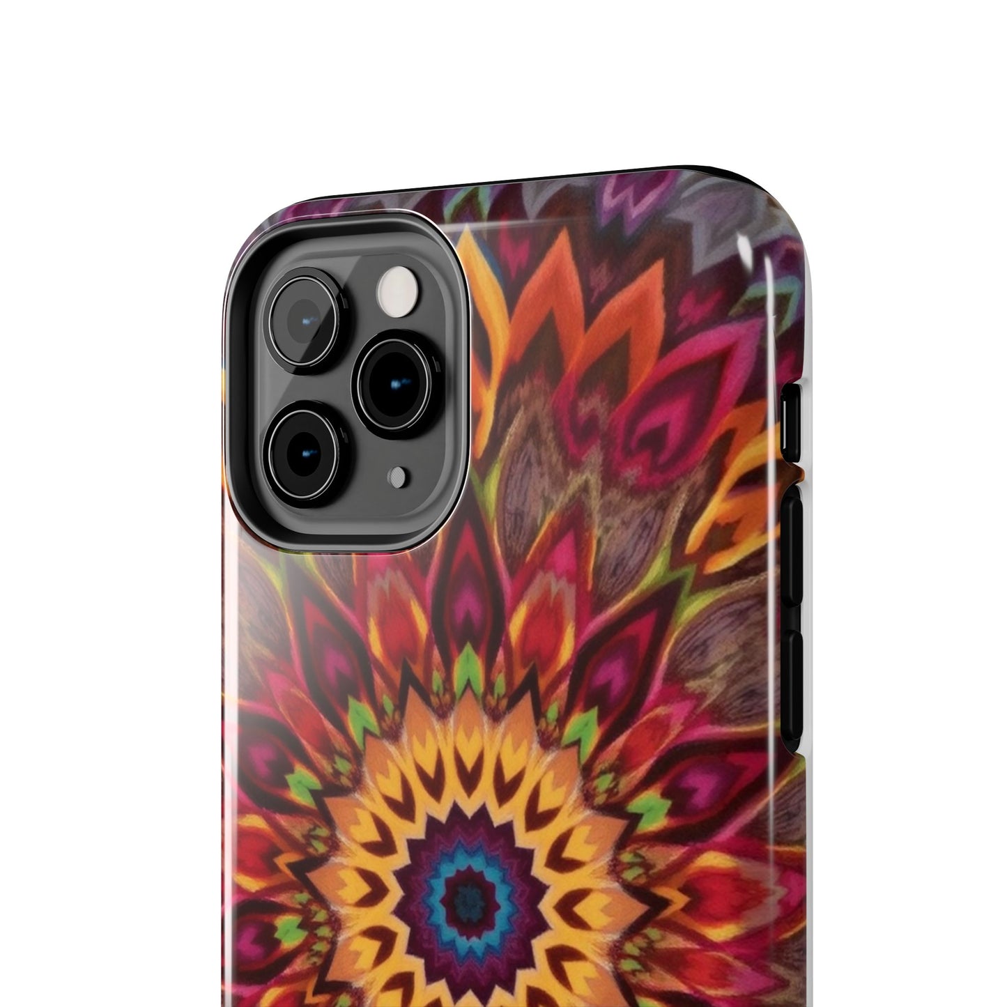 Vibrant Floral Mandala Tough Phone Case | Stylish and Durable Protection - for iPhone