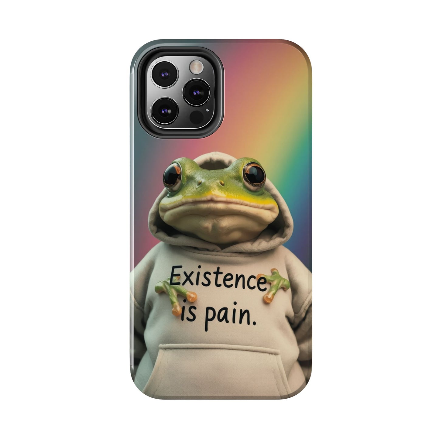 Existence is Pain Frog Phone Case - Tough & Stylish