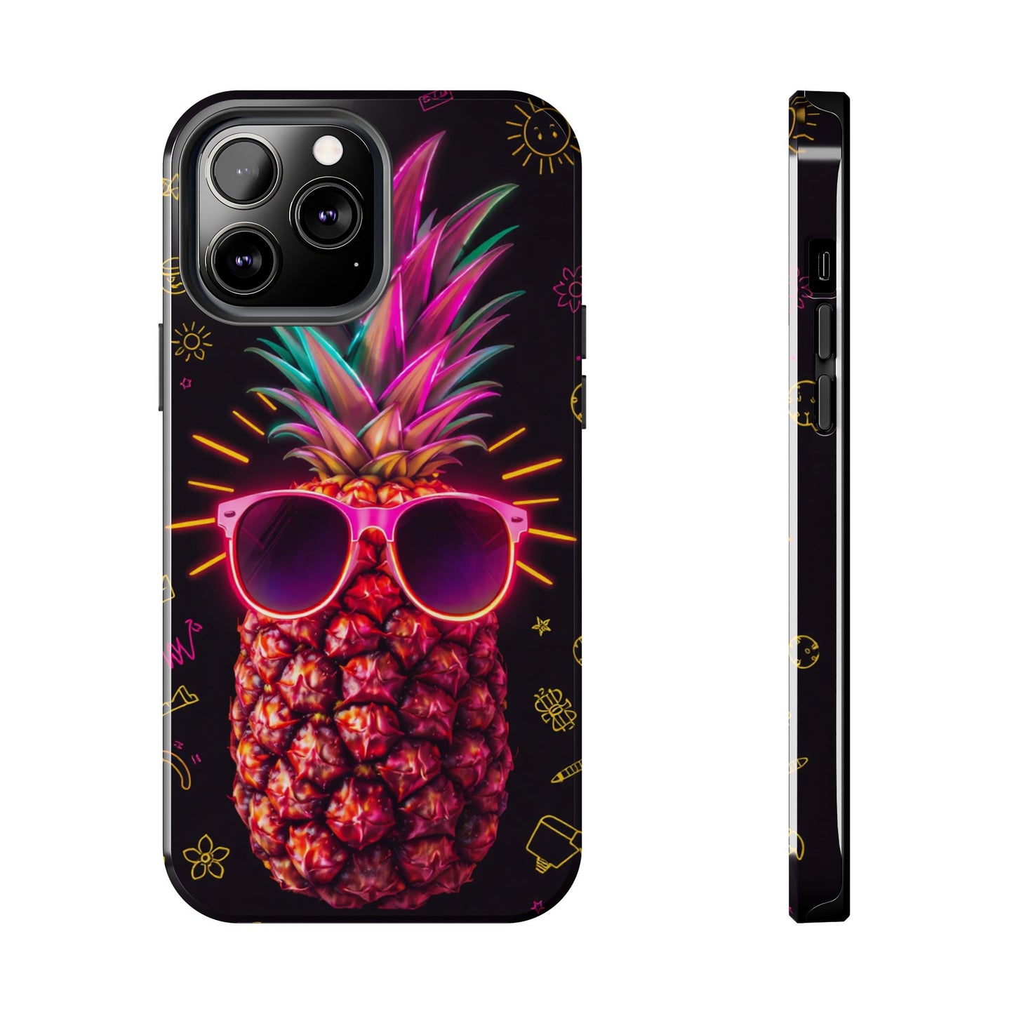 Tough Pineapple Phone Case - Cool, Vibrant Design Perfect for Summer Vibes
