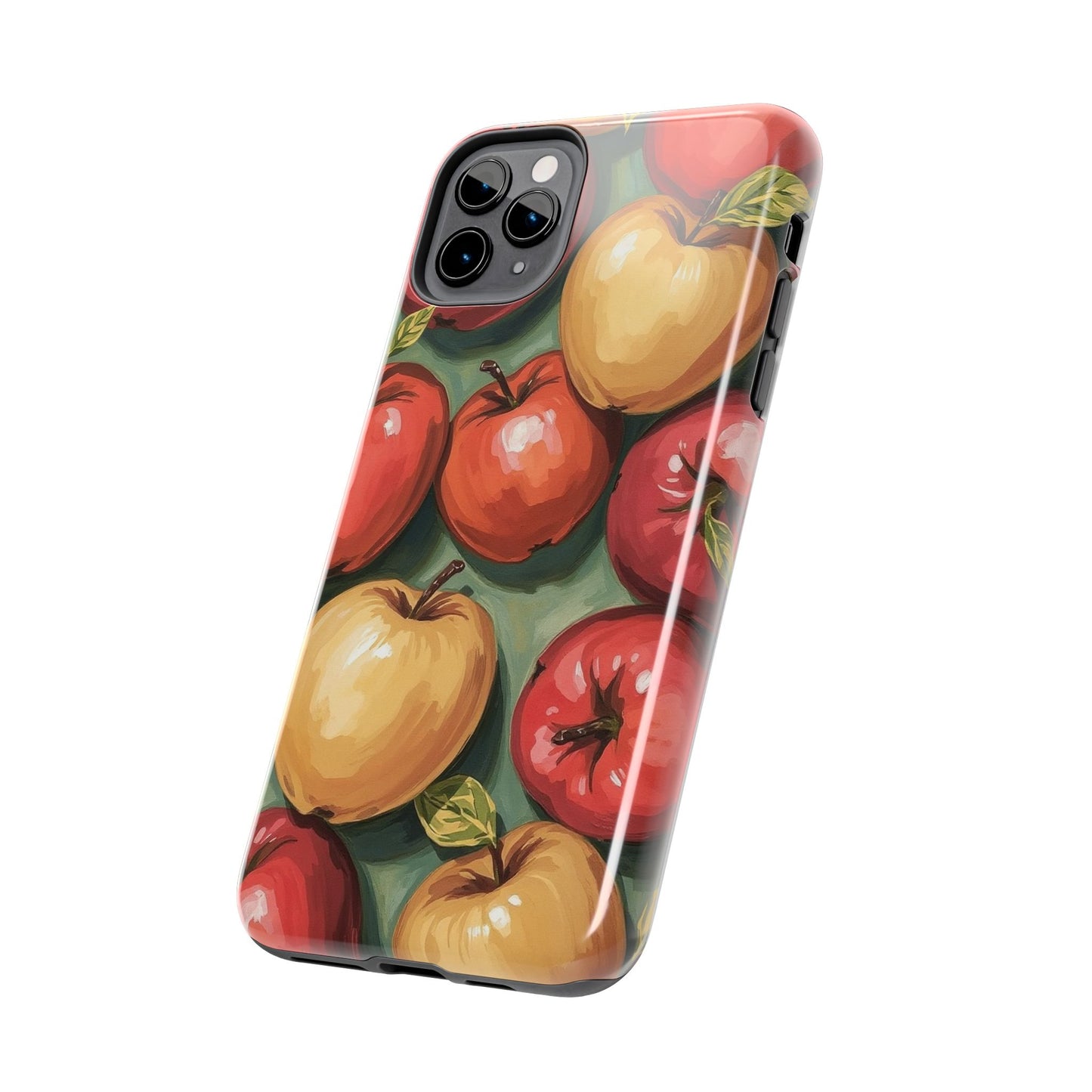 Colorful Painted Apples Art Tough Phone Case - Durable & Stylish Protection - for iPhone