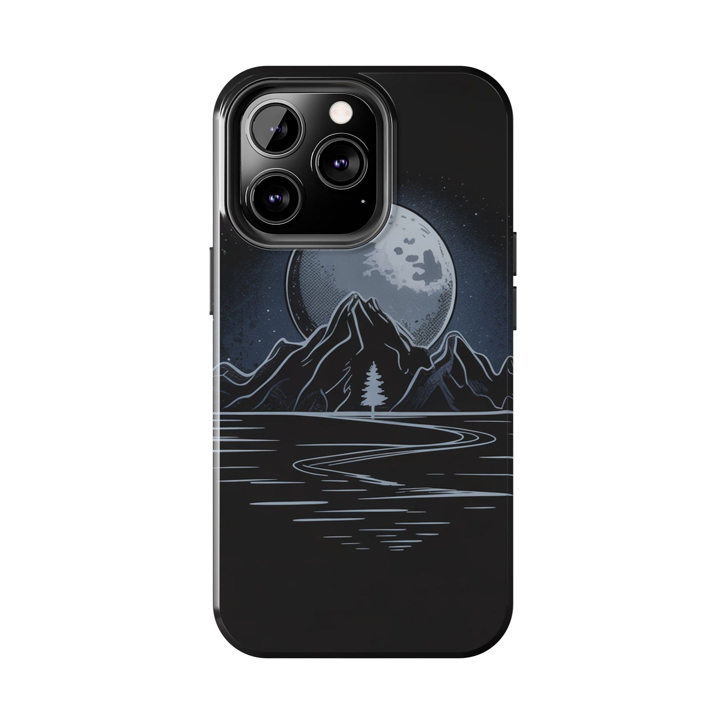 Moonlit Mountain Tough Phone Case Dark Fantasy