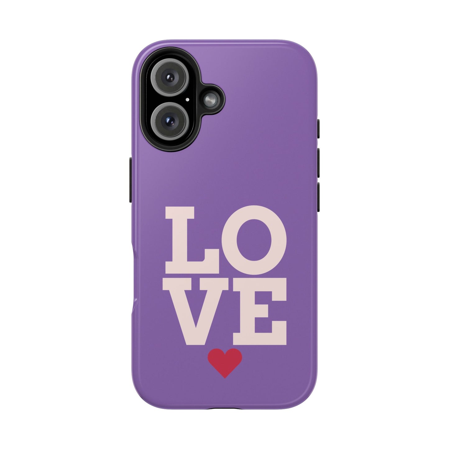 Purple Love Phone Case - Durable & Stylish Tough Case - for iPhone