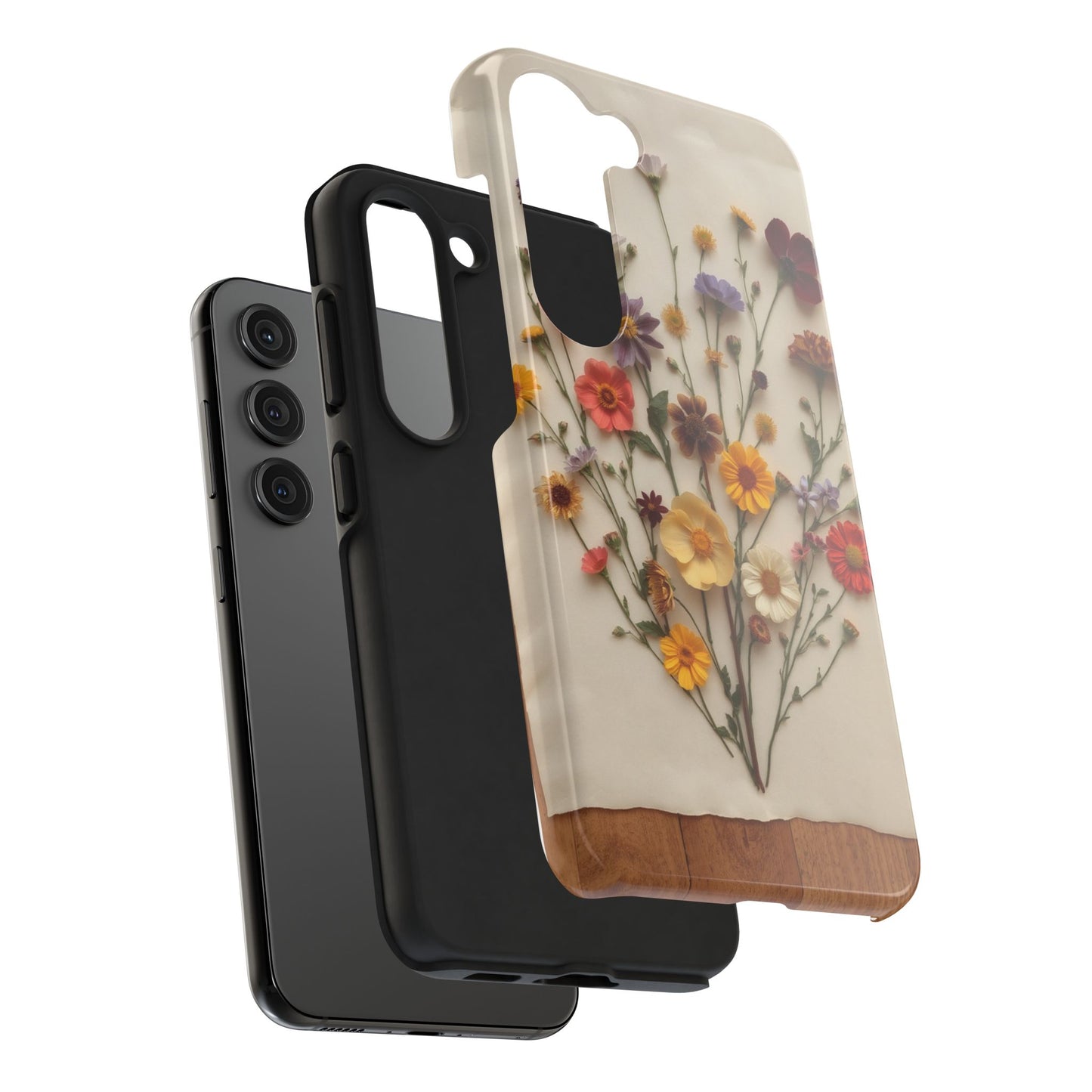 Floral Tough Phone Case - Durable Protection with Nature-Inspired Design