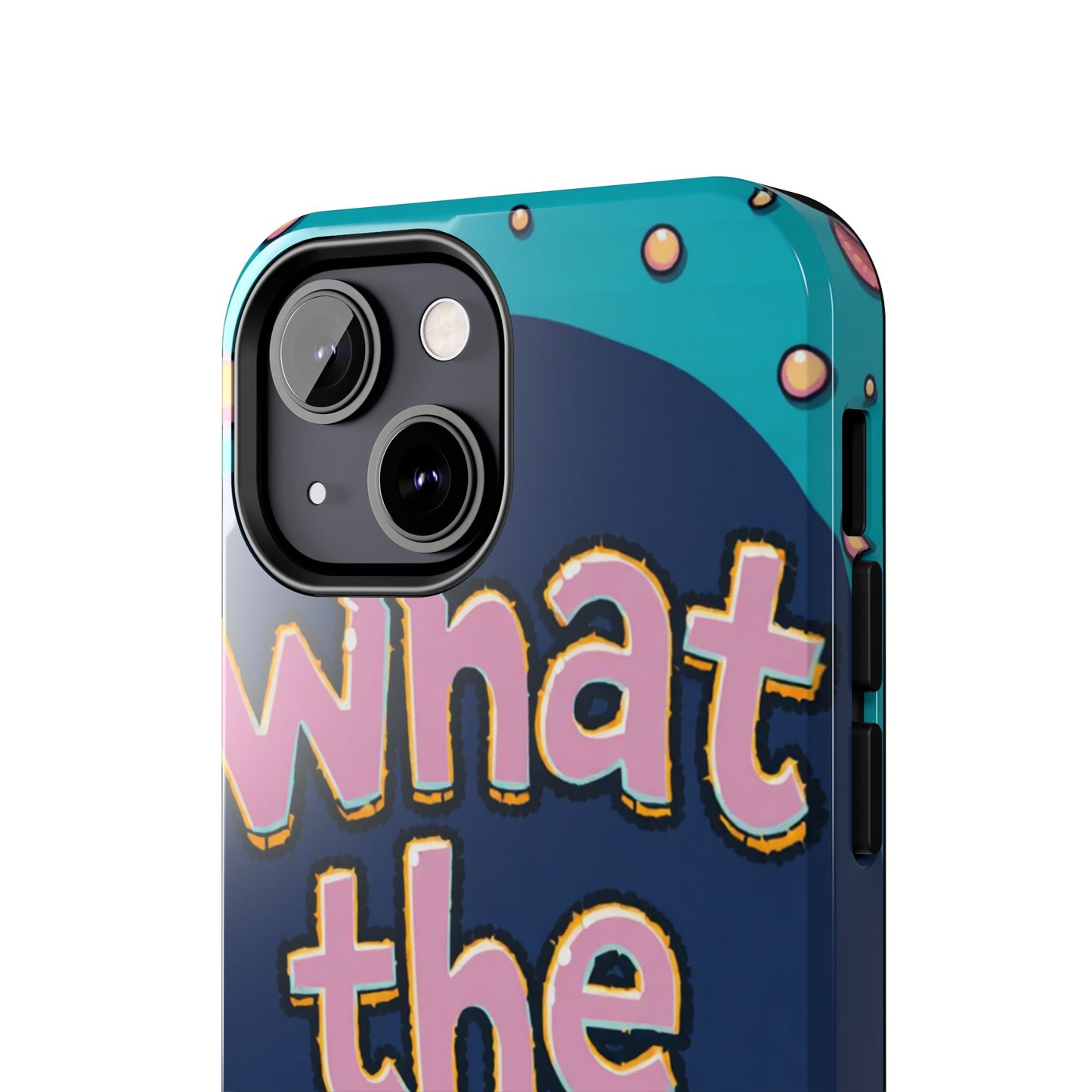 Playful Tough Phone Case - "What the Fish" Design
