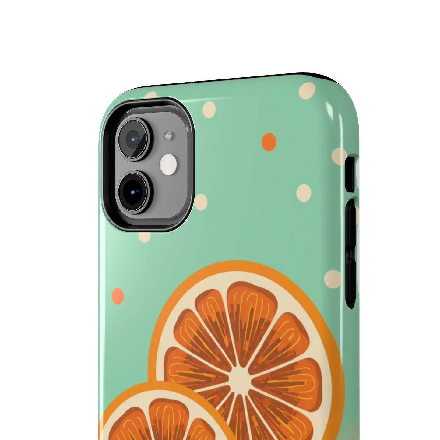 Citrus Vibe Tough Phone Case - Fun Orange Slice Design