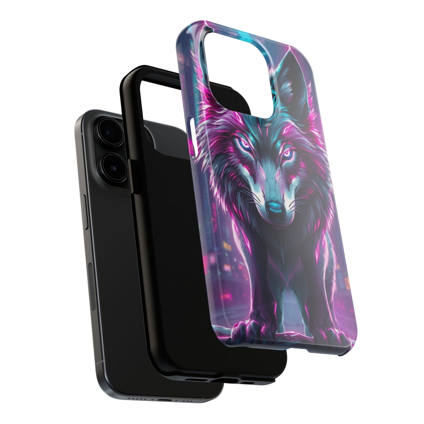 Fierce Wolf Phone Case - Tough & Vibrant Design for Animal Lovers