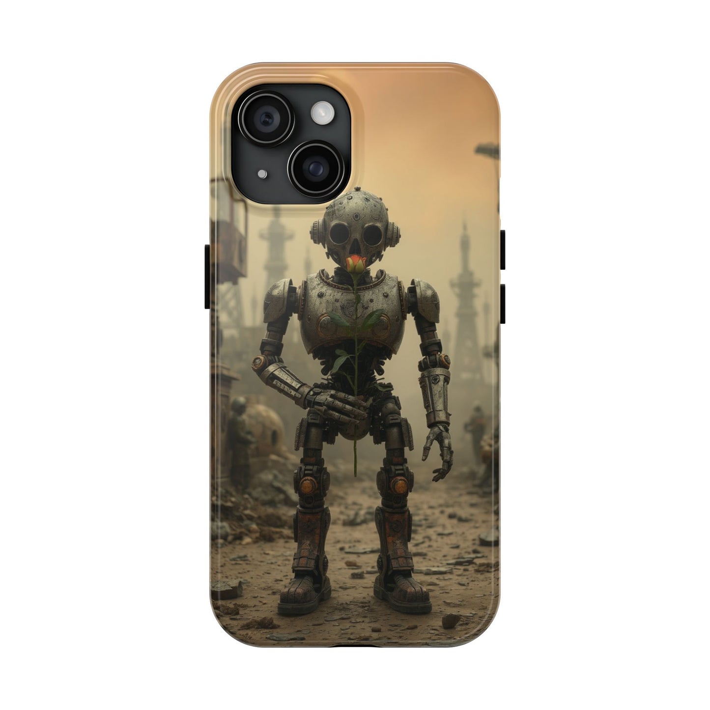 Robotic Sentinel Tough Phone Case - Durable Protector for Sci-Fi Lovers