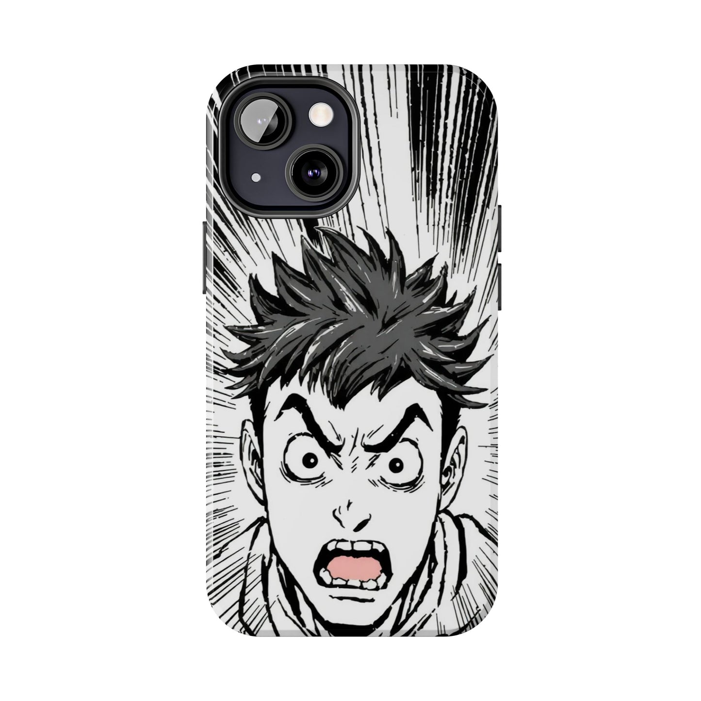 Intense Graphic Phone Case - Tough Design for Anime Fans