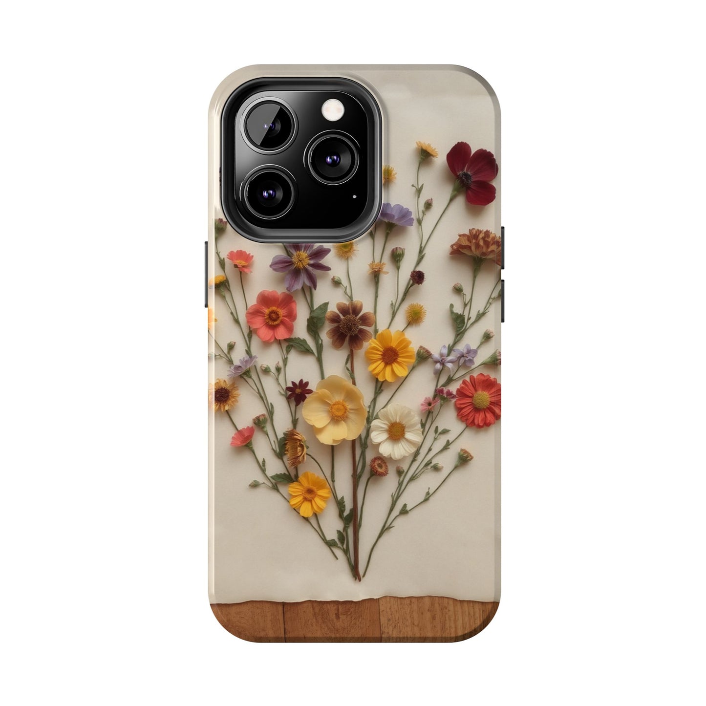 Floral Tough Phone Case - Durable Protection with Nature-Inspired Design