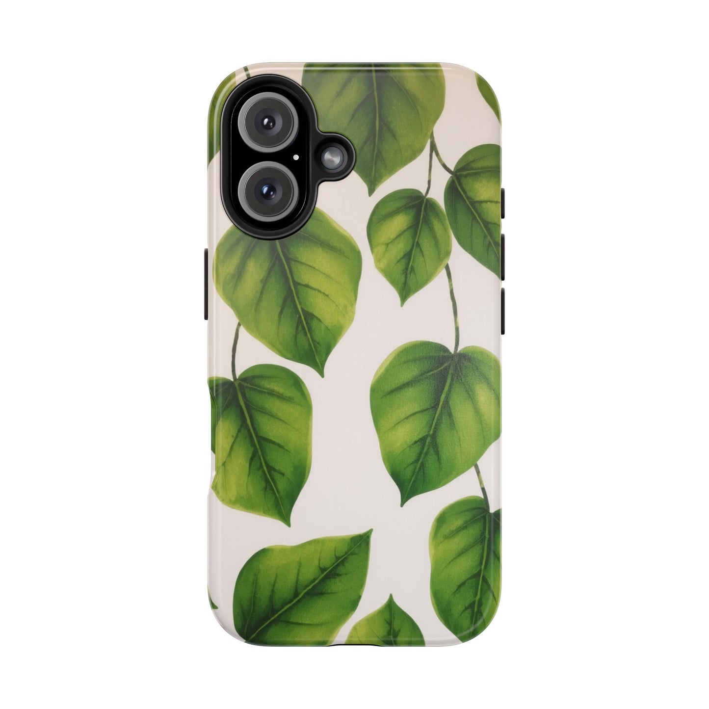 Tough Phone Cases with Green Leaf Design | Eco-Friendly Protection for Nature Lovers