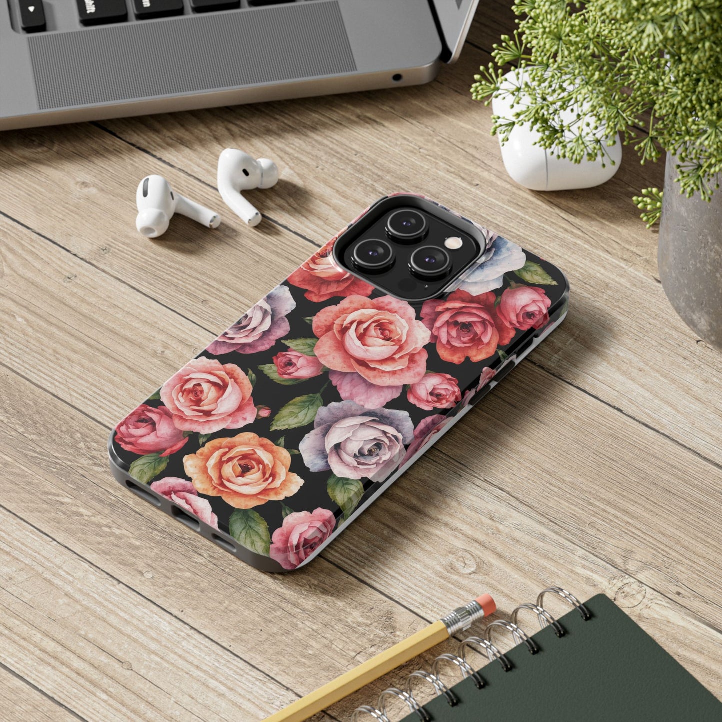 Elegant Floral Tough Phone Case - Perfect for Nature Lovers - for iPhone