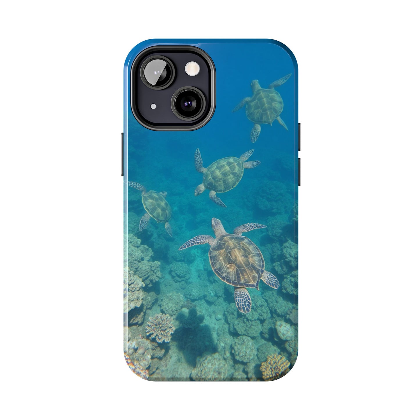 Ocean Turtle Tough Phone Cases - Durable Protection with Marine Art