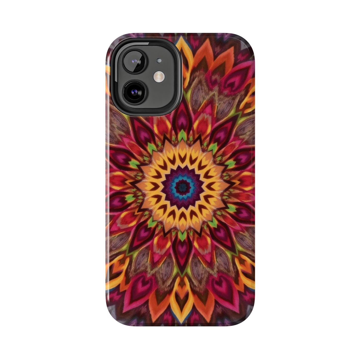 Vibrant Floral Mandala Tough Phone Case | Stylish and Durable Protection - for iPhone