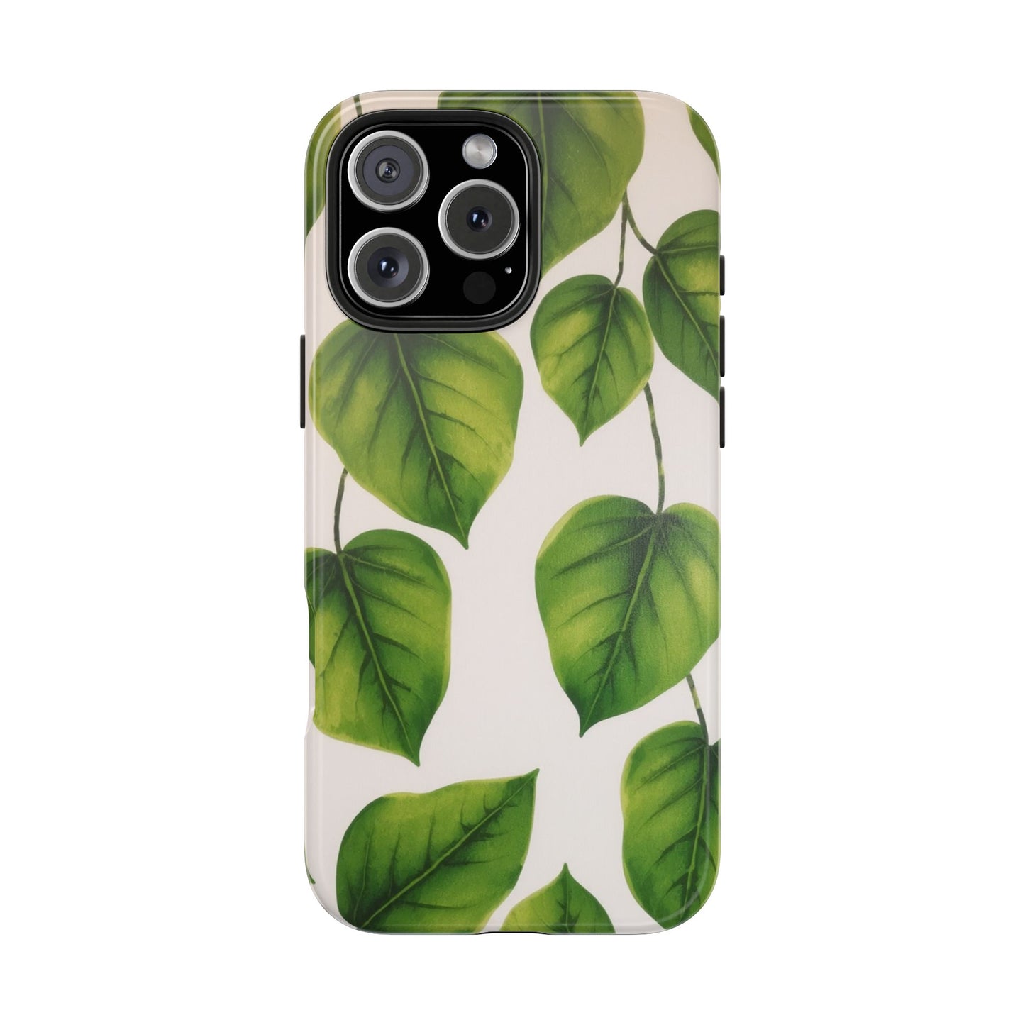 Tough Phone Cases with Green Leaf Design | Eco-Friendly Protection for Nature Lovers