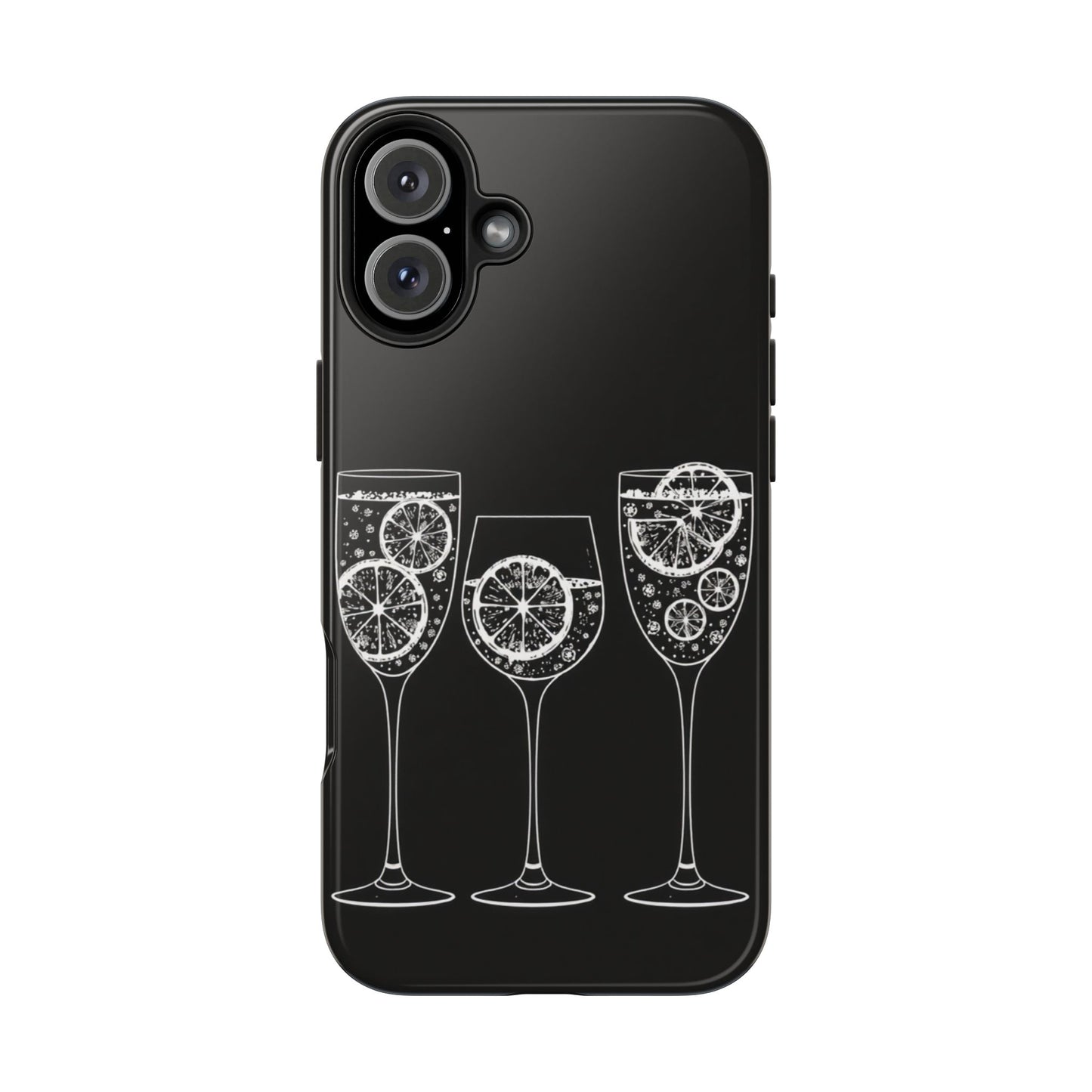 Stylish Tough Phone Cases with Citrus Glass Design, Protective Cases for Parties, Summer Events, and Everyday Use