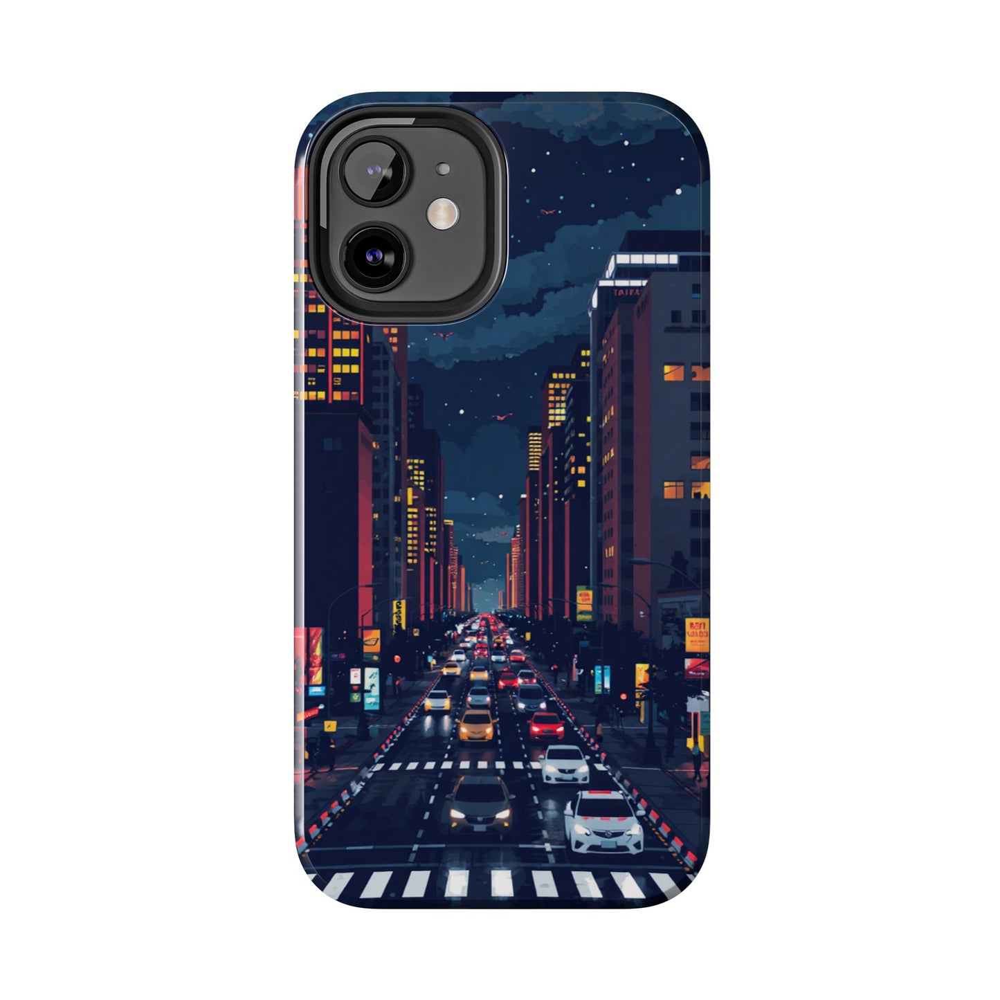 Urban Nightlife Tough Phone Case - Durable & Stylish Protection