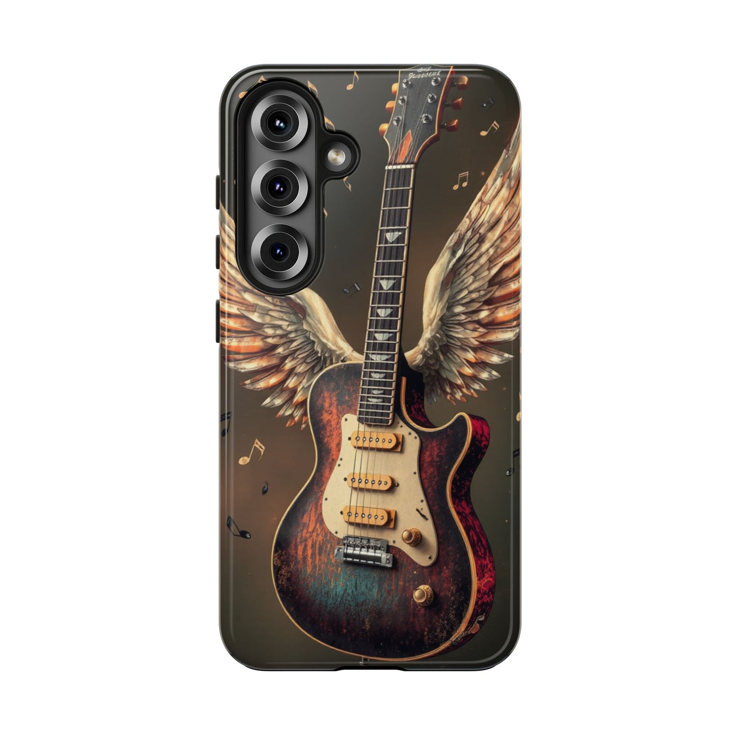 Inspirational Guitar Wing Phone Case - Tough Protection for Music Lovers