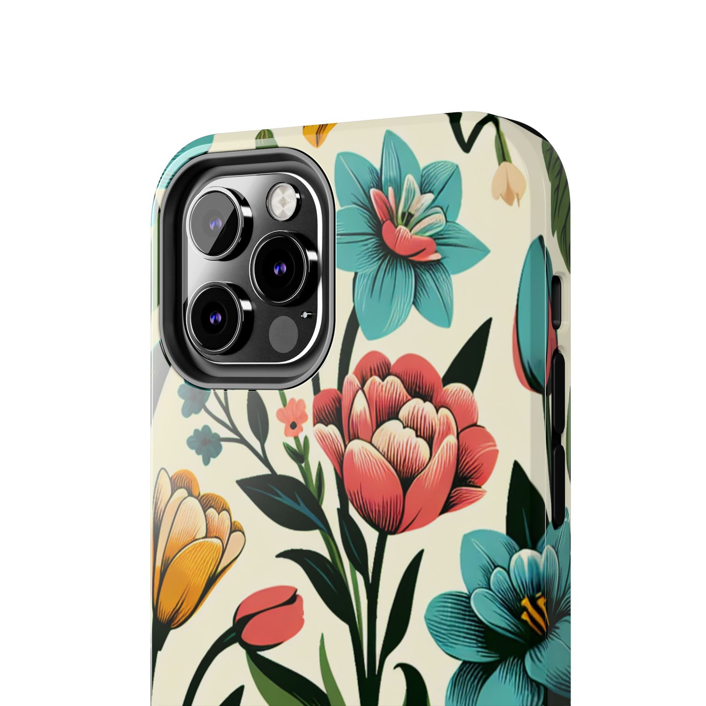 Floral Tough Phone Case - Vibrant Flower Design for Stylish Protection - for iPhone