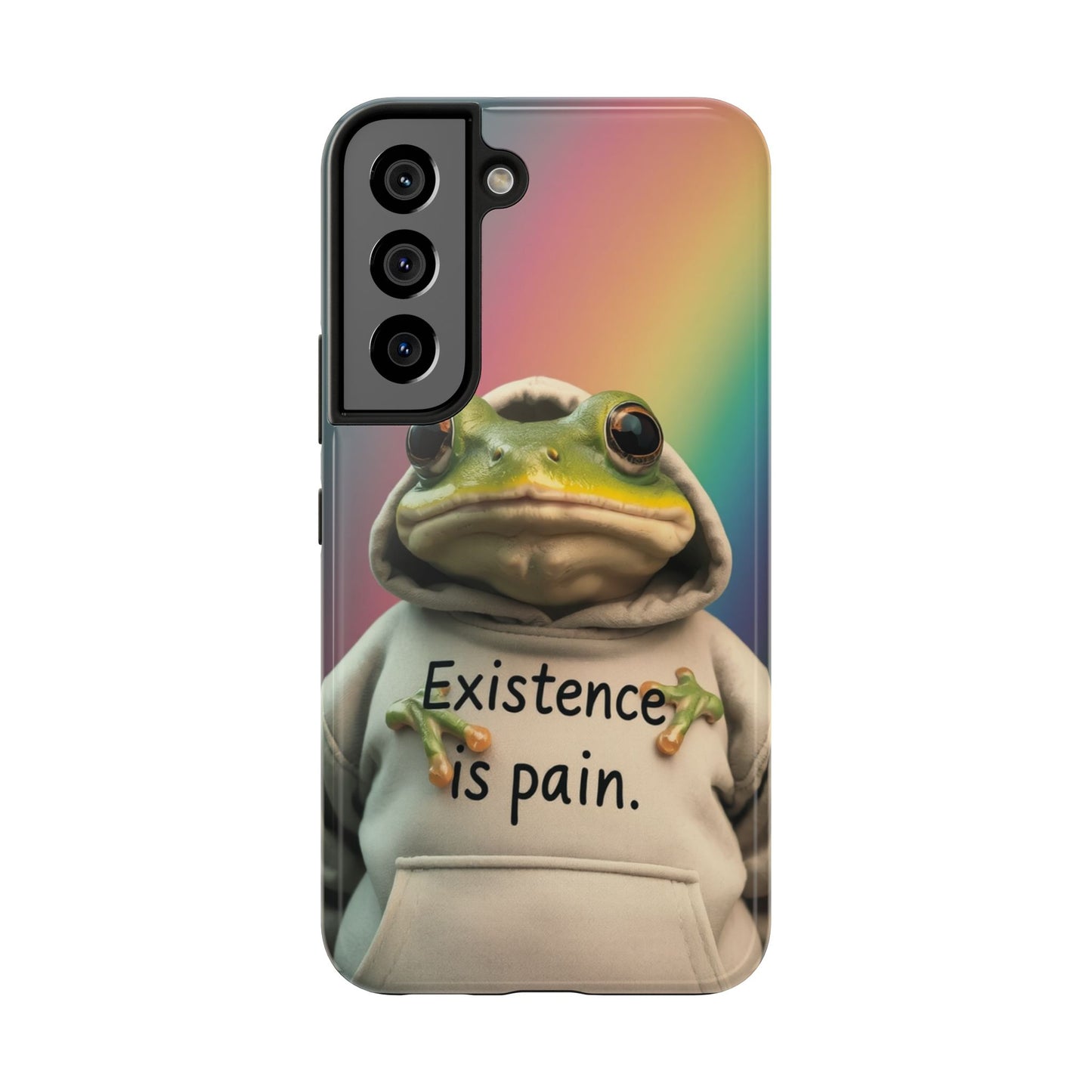 Existence is Pain Frog Phone Case - Tough & Stylish