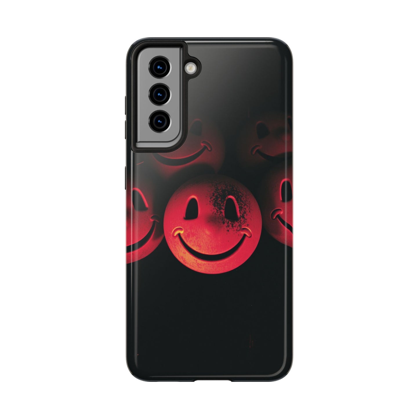 Smiley Face Tough Phone Case - Durable Protection with Fun Design