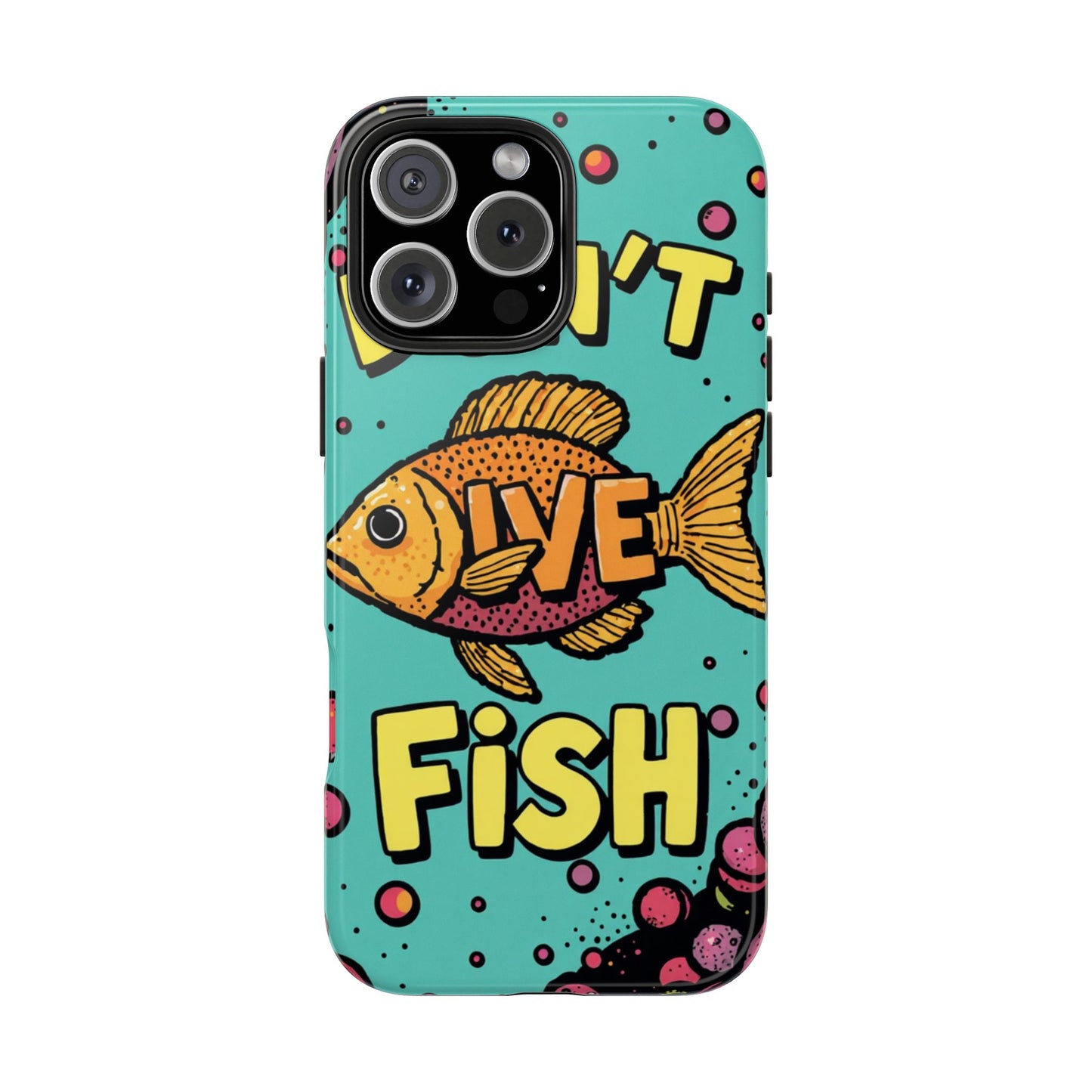 Catchy Fish-Themed Tough Phone Cases, Unique Gift for Fish Lovers, Durable Protection for Phones, Fun Aquatic Design, Ideal for Holidays