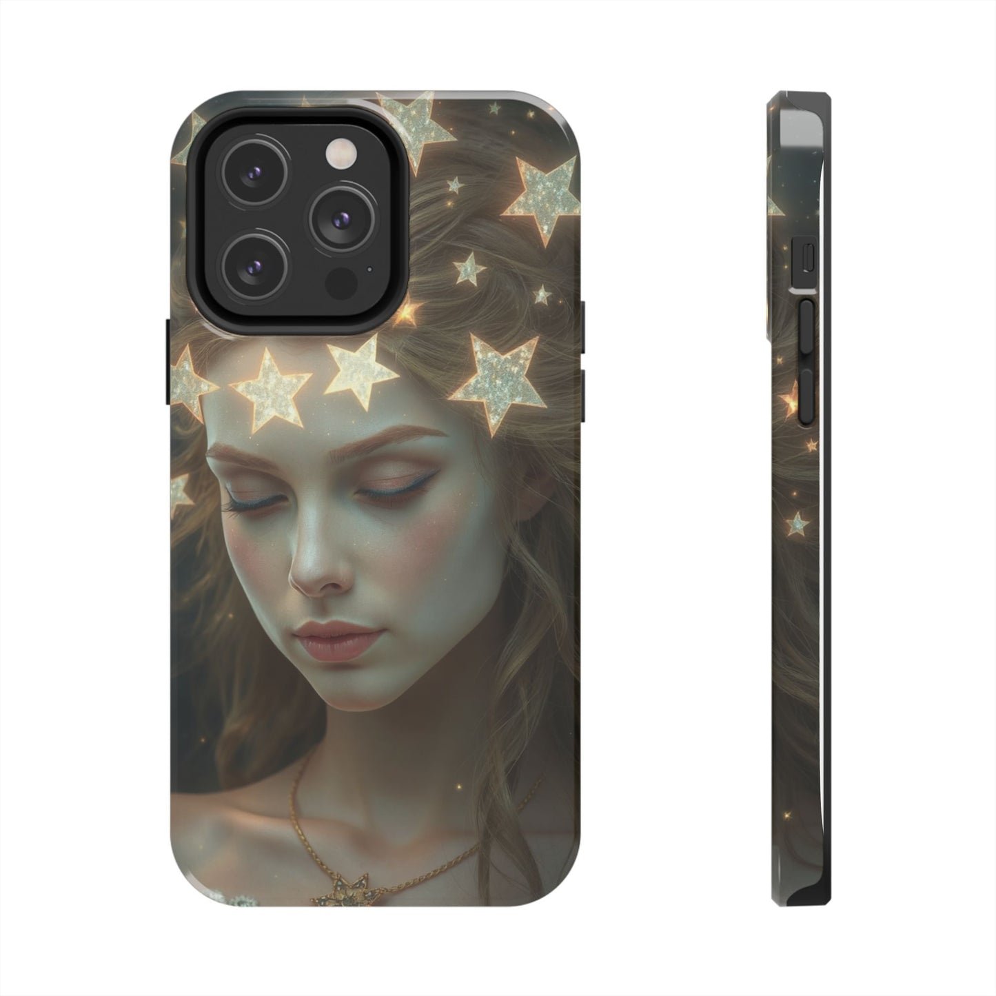 Celestial Dream Tough Phone Case - Artistic Starry Design for Style Enthusiasts