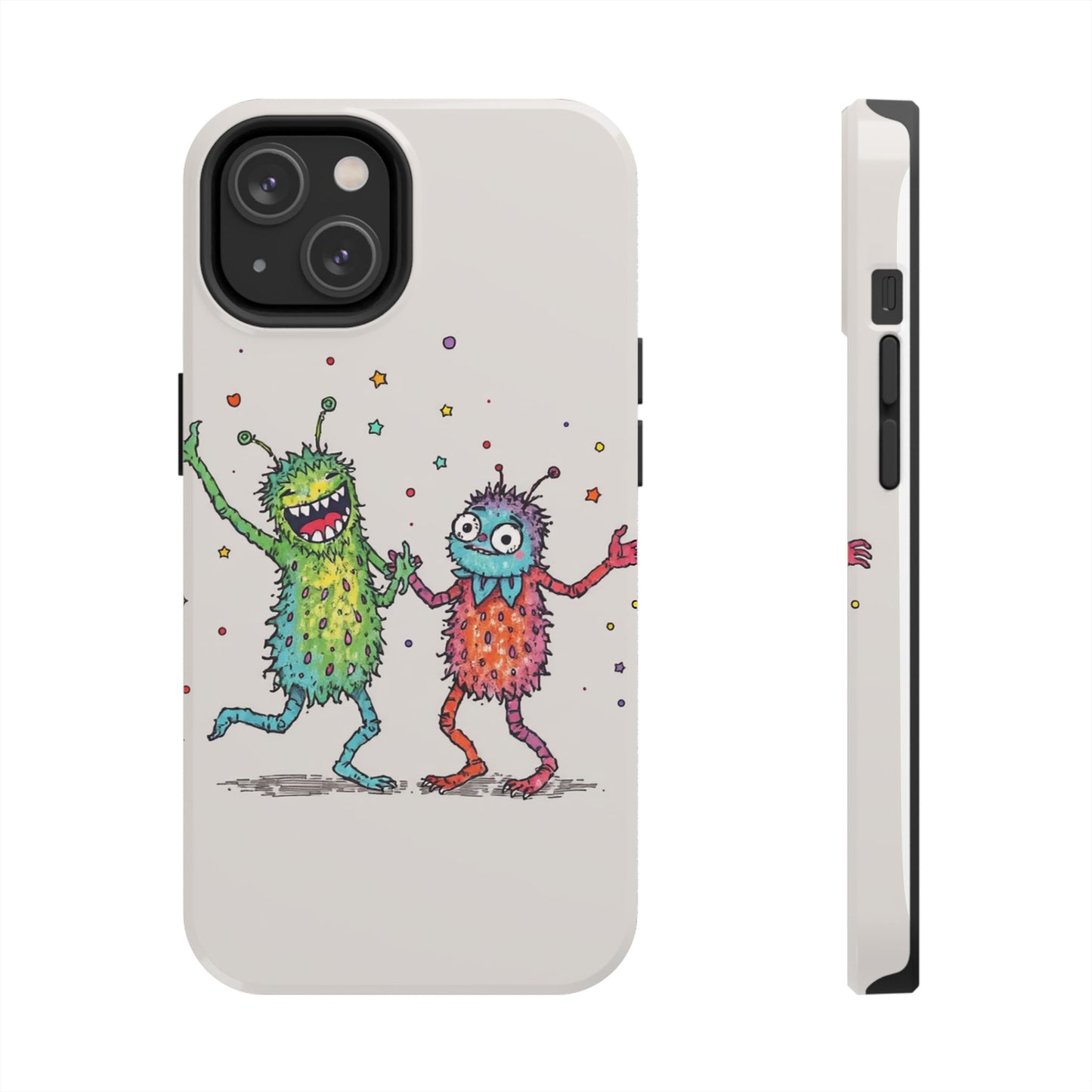 Colorful Monster Tough Phone Case - Fun and Playful Design