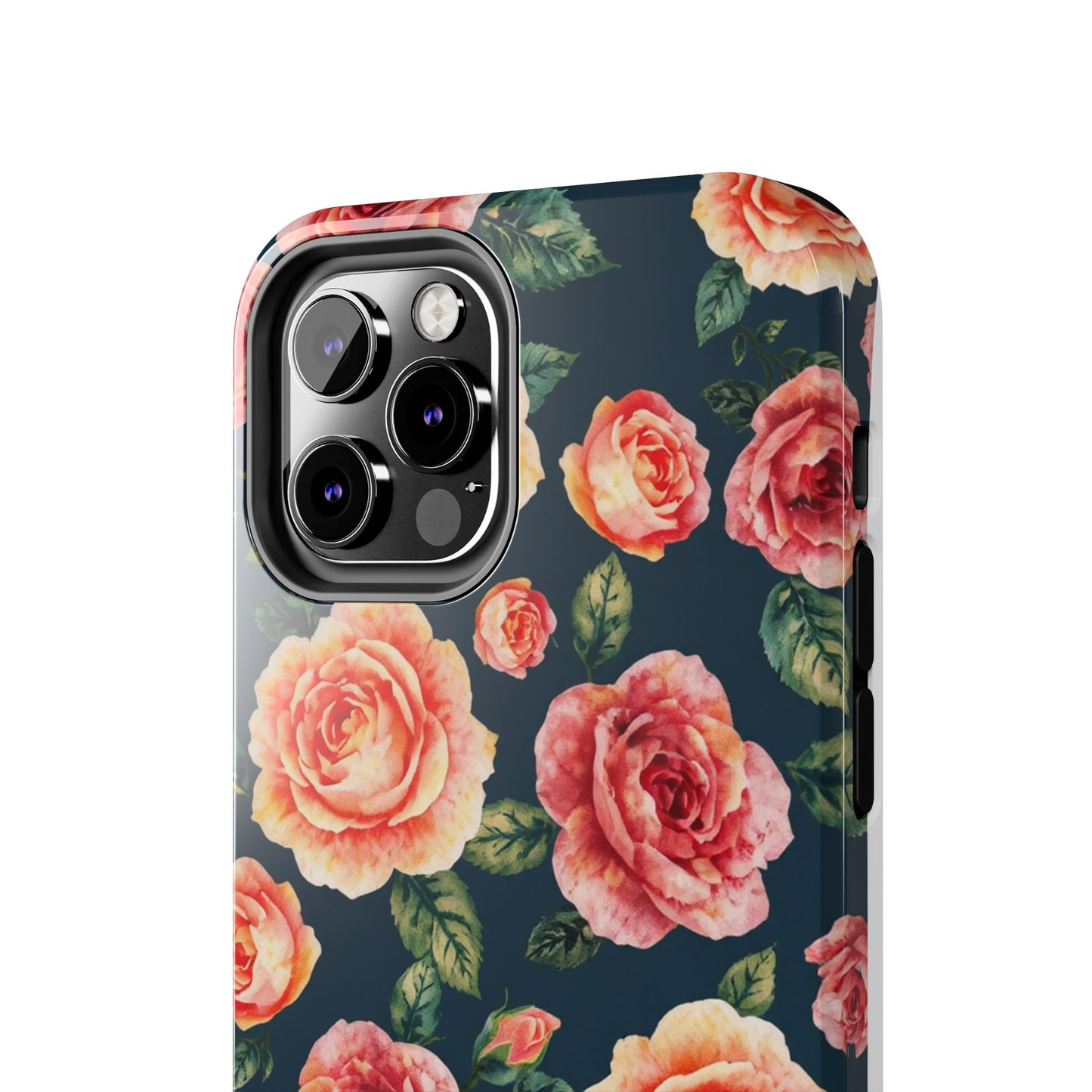Floral Tough Phone Cases - Durable & Stylish New Age Rose Design - for iPhone