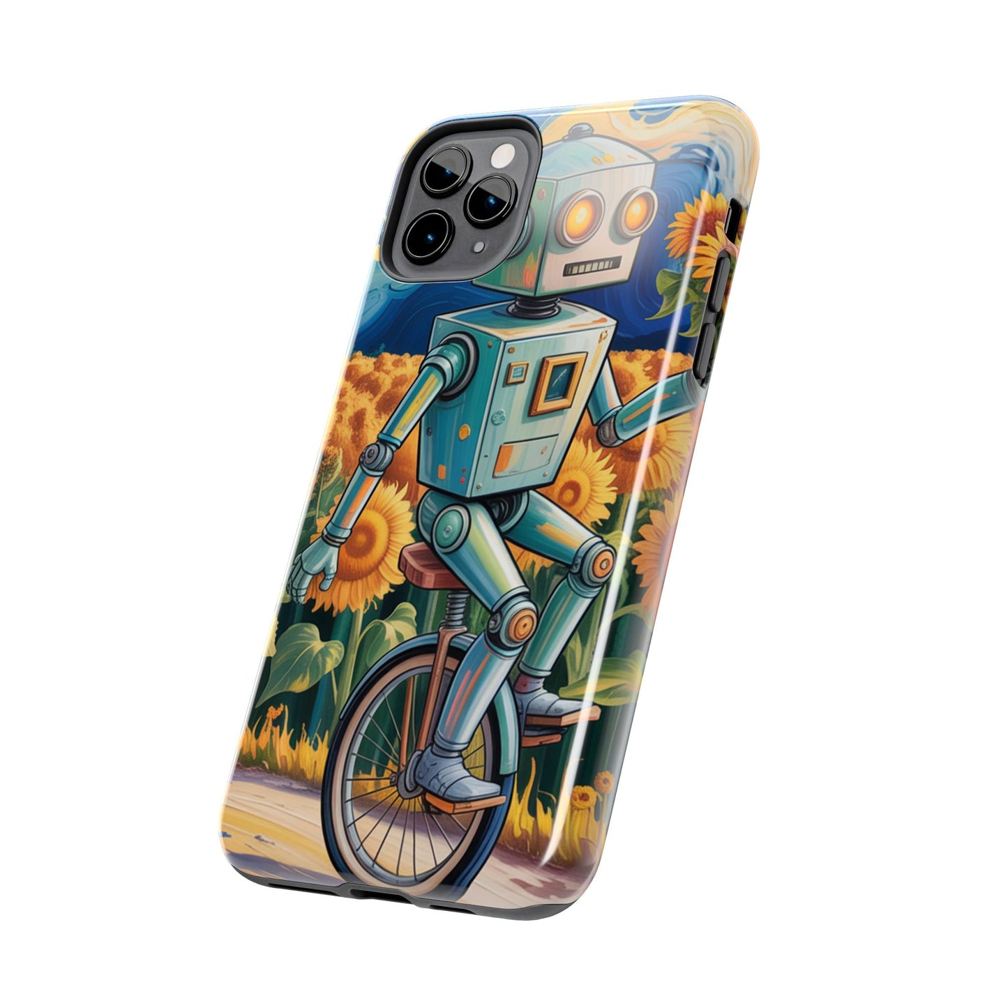 Robot Cycle Tough Phone Case - Durable & Unique Design