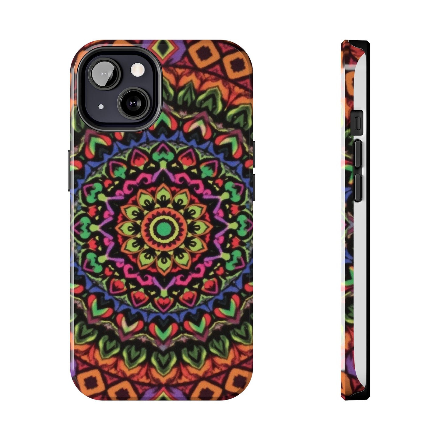Colorful Mandala Tough Phone Case - Vibrant Designs for Trendy Protection - for iPhone