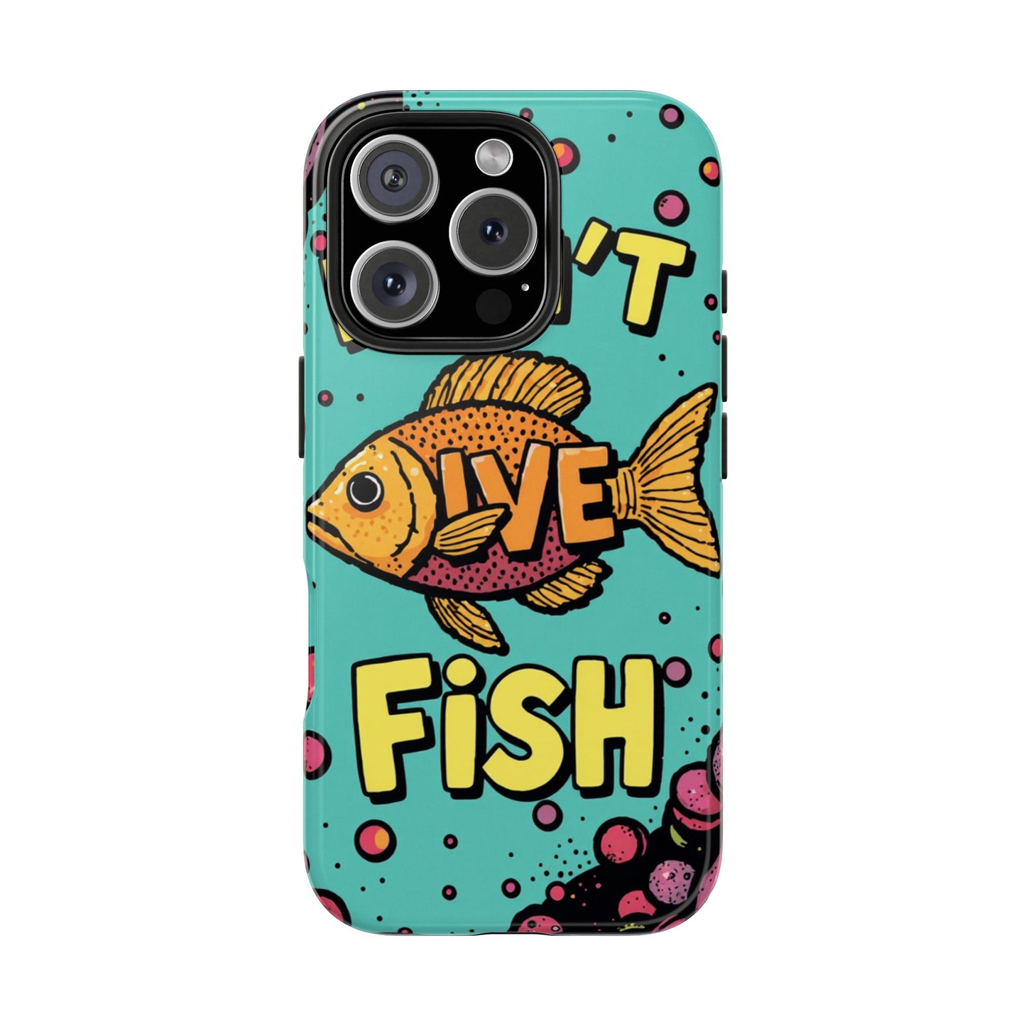 Catchy Fish-Themed Tough Phone Cases, Unique Gift for Fish Lovers, Durable Protection for Phones, Fun Aquatic Design, Ideal for Holidays
