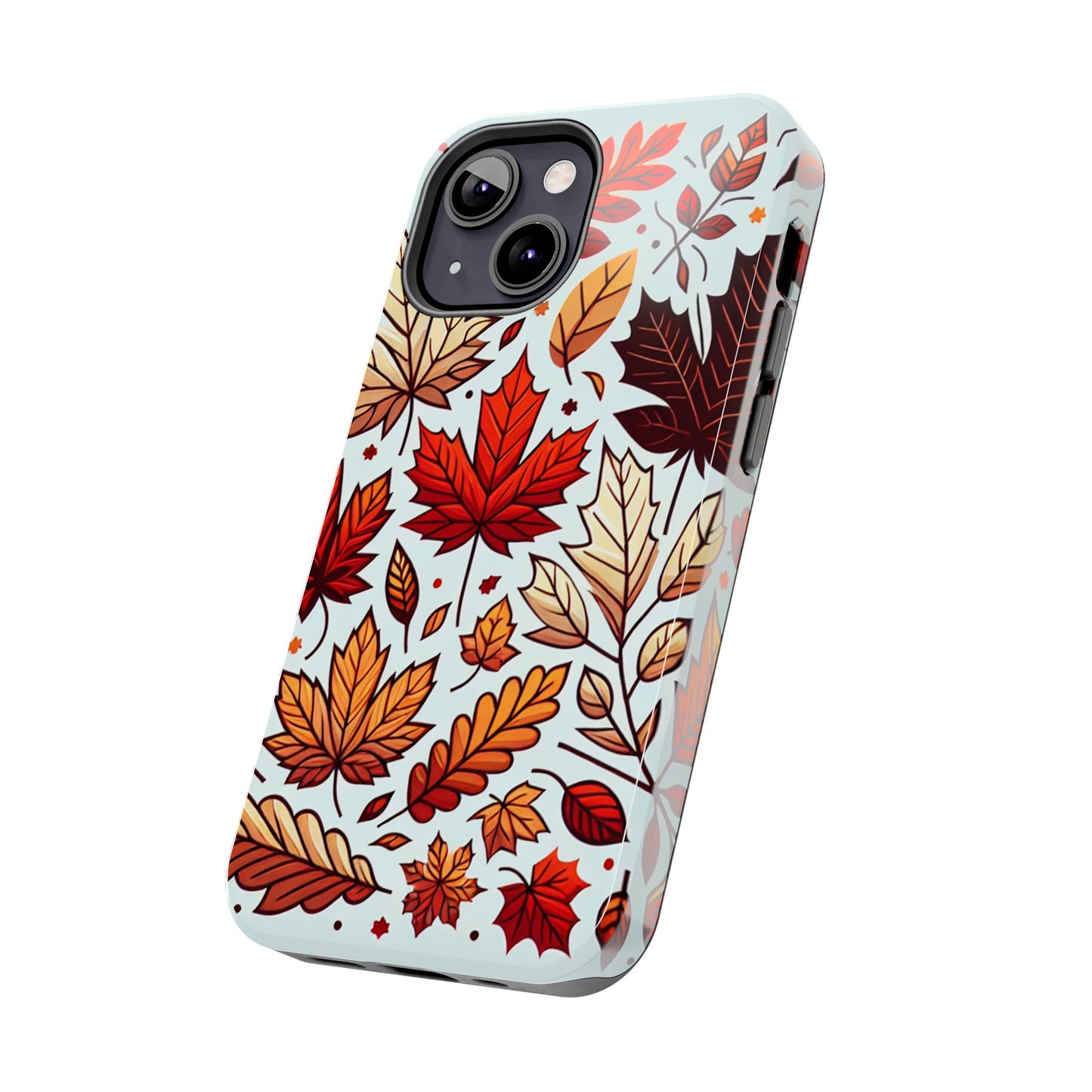 Autumn Leaves Tough Phone Case - Leaves Pattern - for iPhone