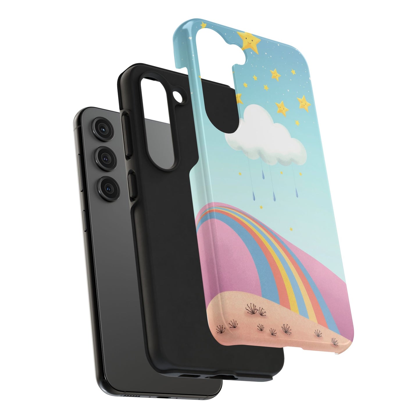 Colorful Rainbow Phone Case - Durable Tough Design for Adventurers