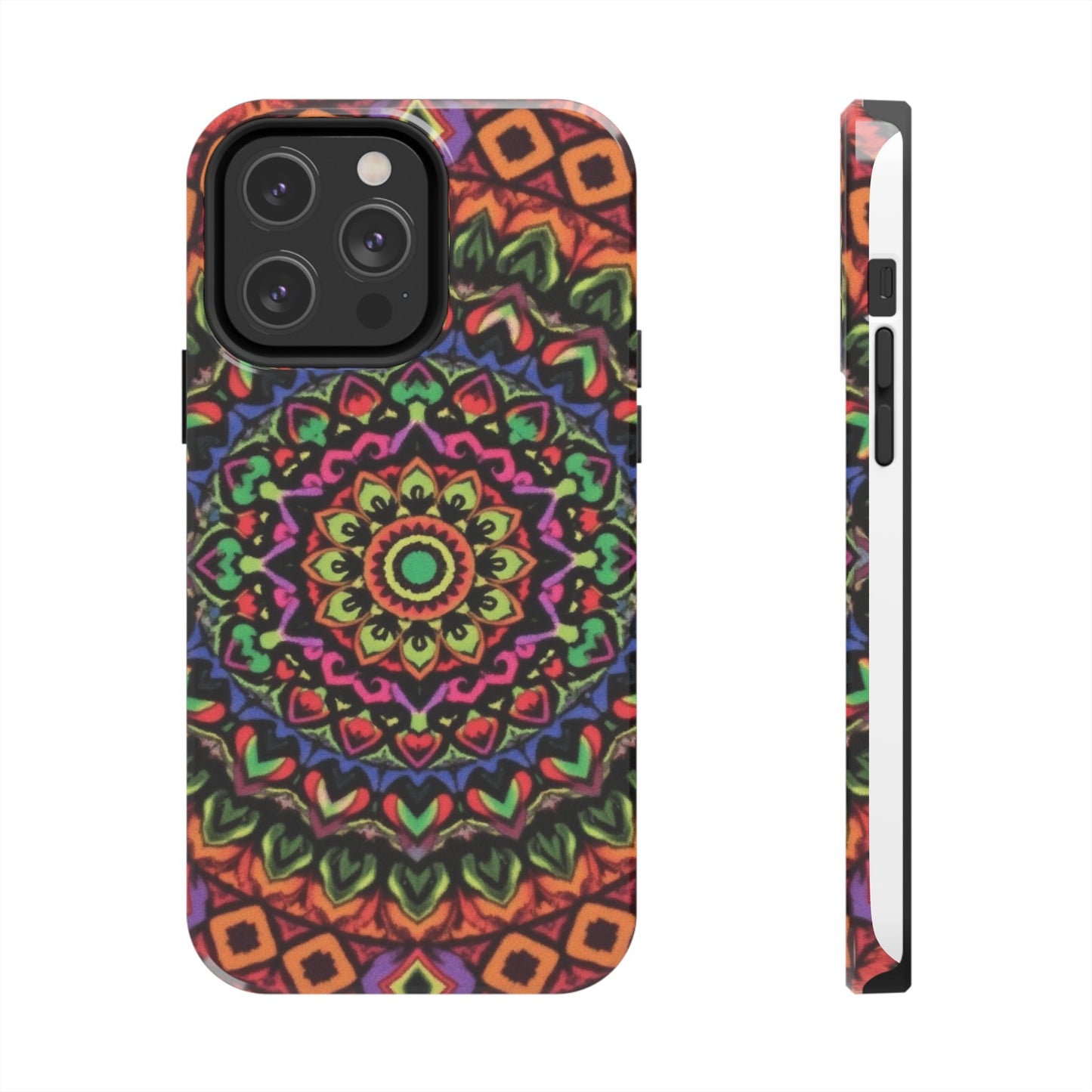 Colorful Mandala Tough Phone Case - Vibrant Designs for Trendy Protection - for iPhone