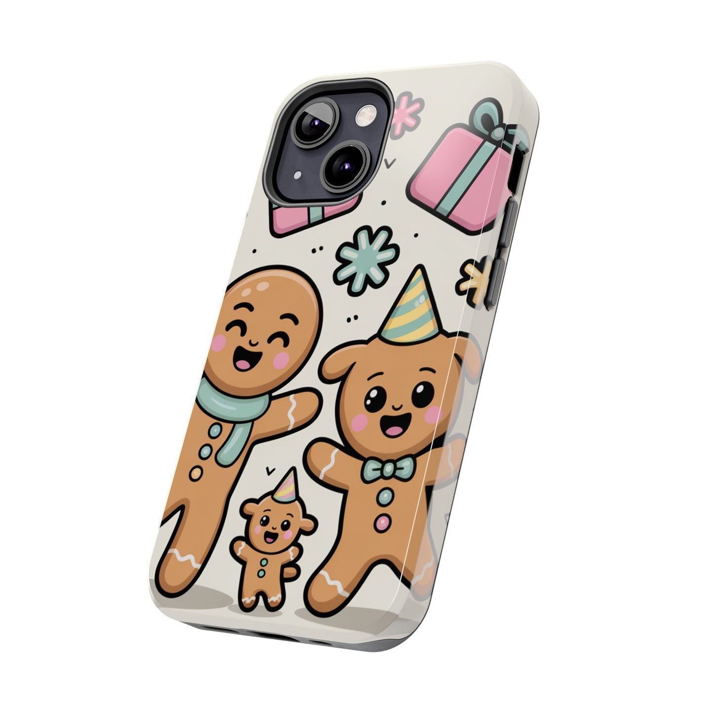 Gingerbread Family Dancing Holiday Phone Case