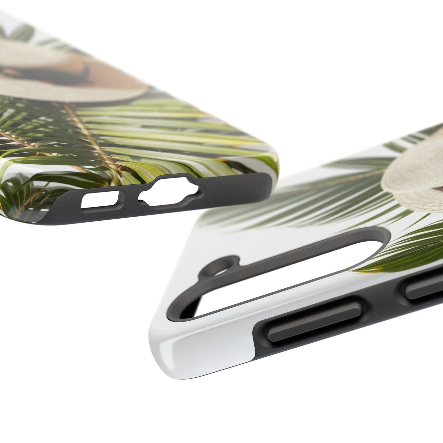 Tropical Phone Case - Summer Vibes with Hat & Sunglasses Design