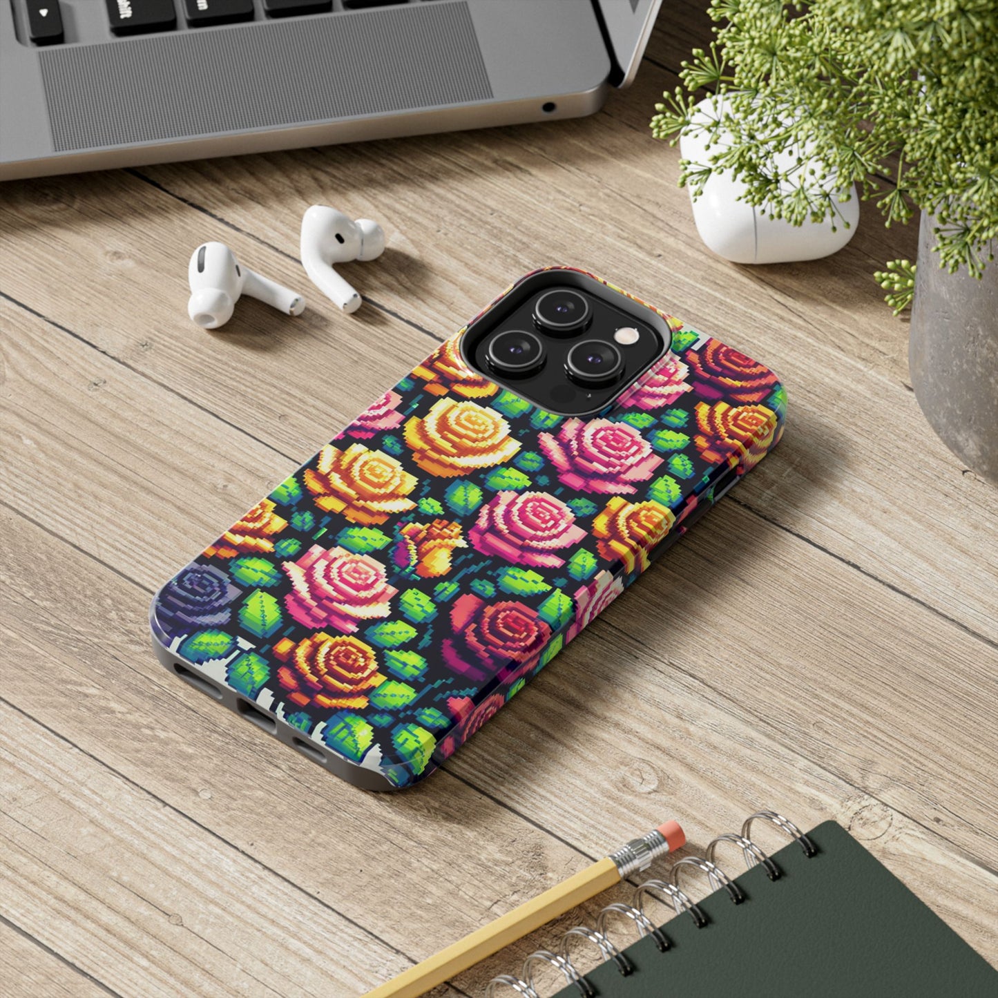 Vibrant Floral Tough Phone Case - Stylish Protection for Flower Lovers