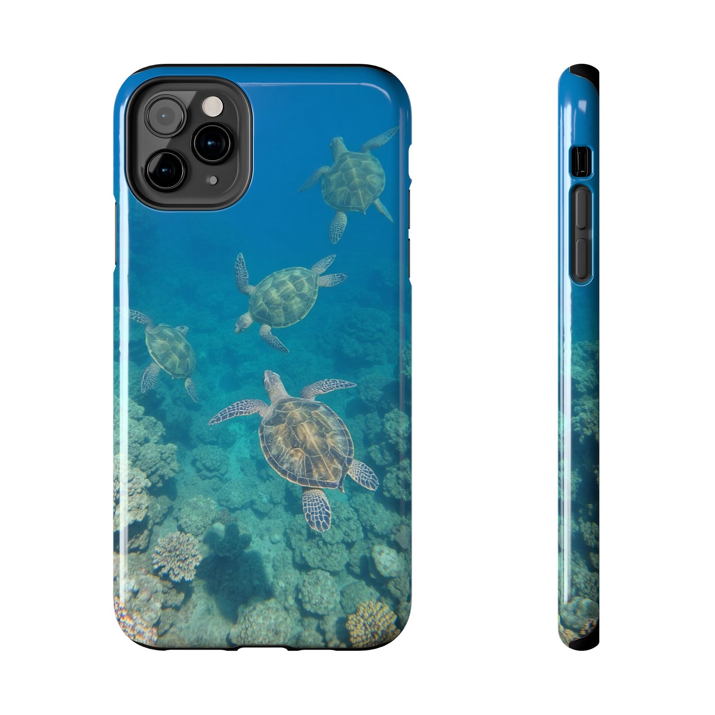 Ocean Turtle Tough Phone Cases - Durable Protection with Marine Art