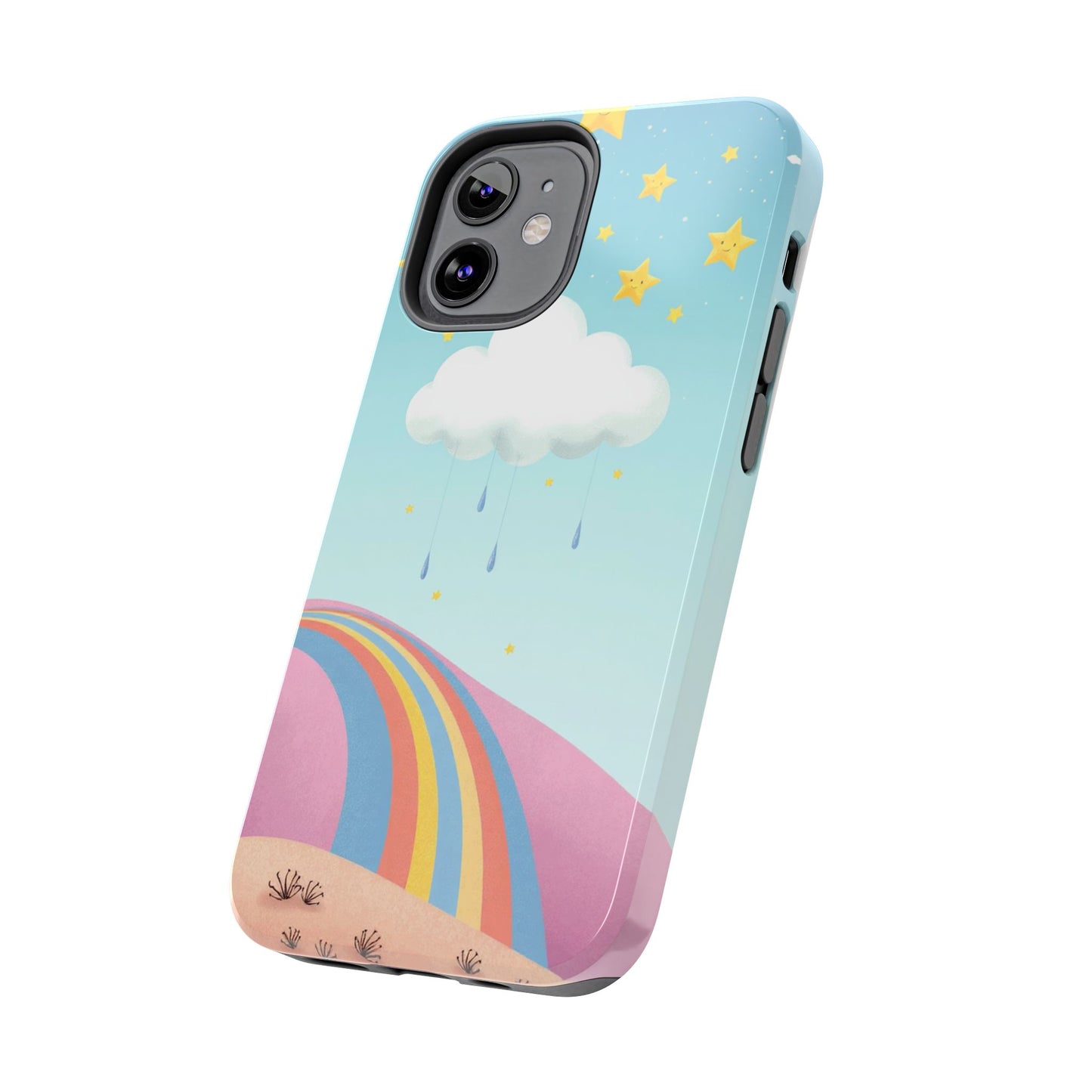 Colorful Rainbow Phone Case - Durable Tough Design for Adventurers